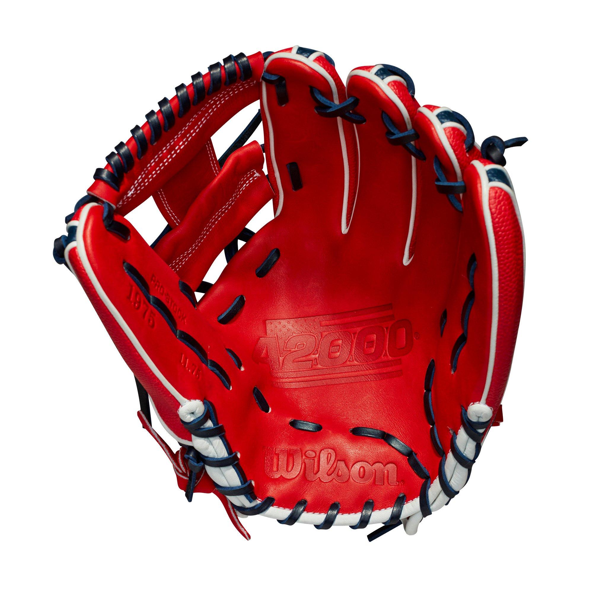 Red/White 10 Left Hand Wilson A200 Philadelphia Phillies Glove 