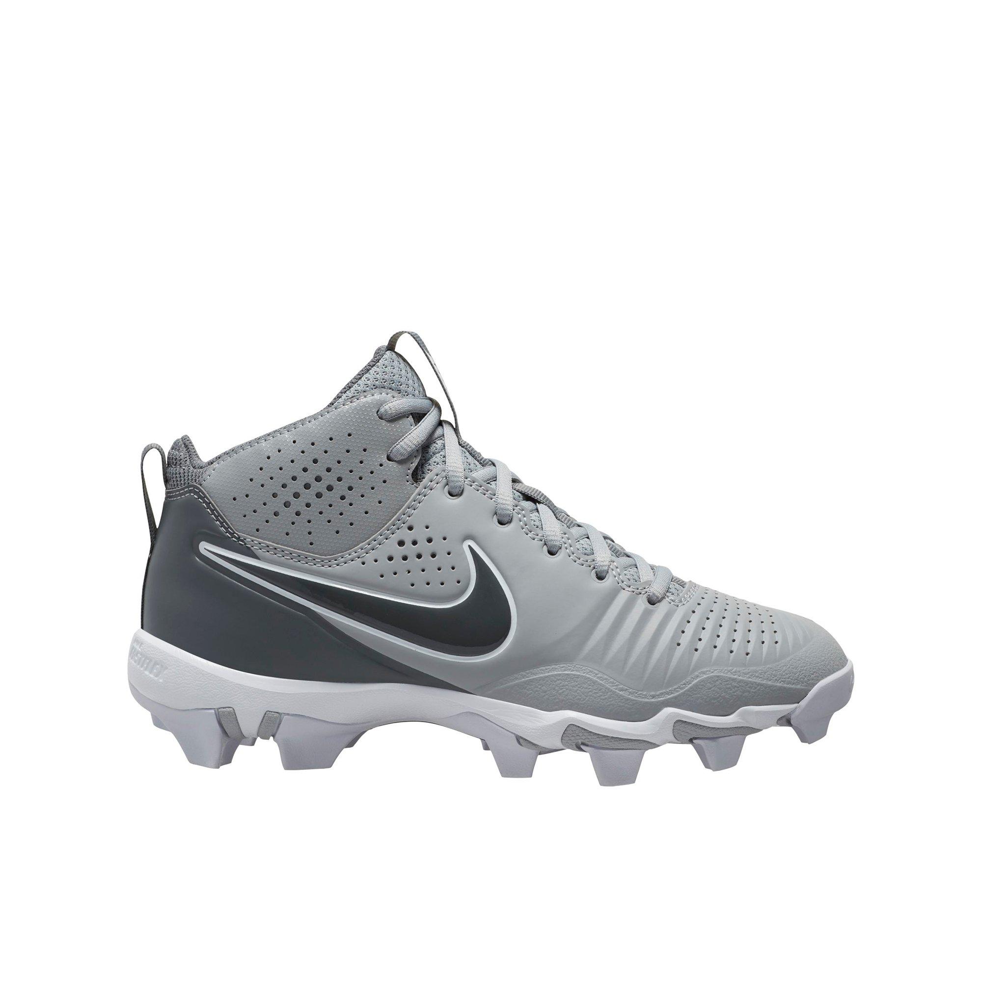 Nike Alpha Huarache 4 Keystone Wolf Grey/White Grade School Boys' Baseball  Cleat - Hibbett