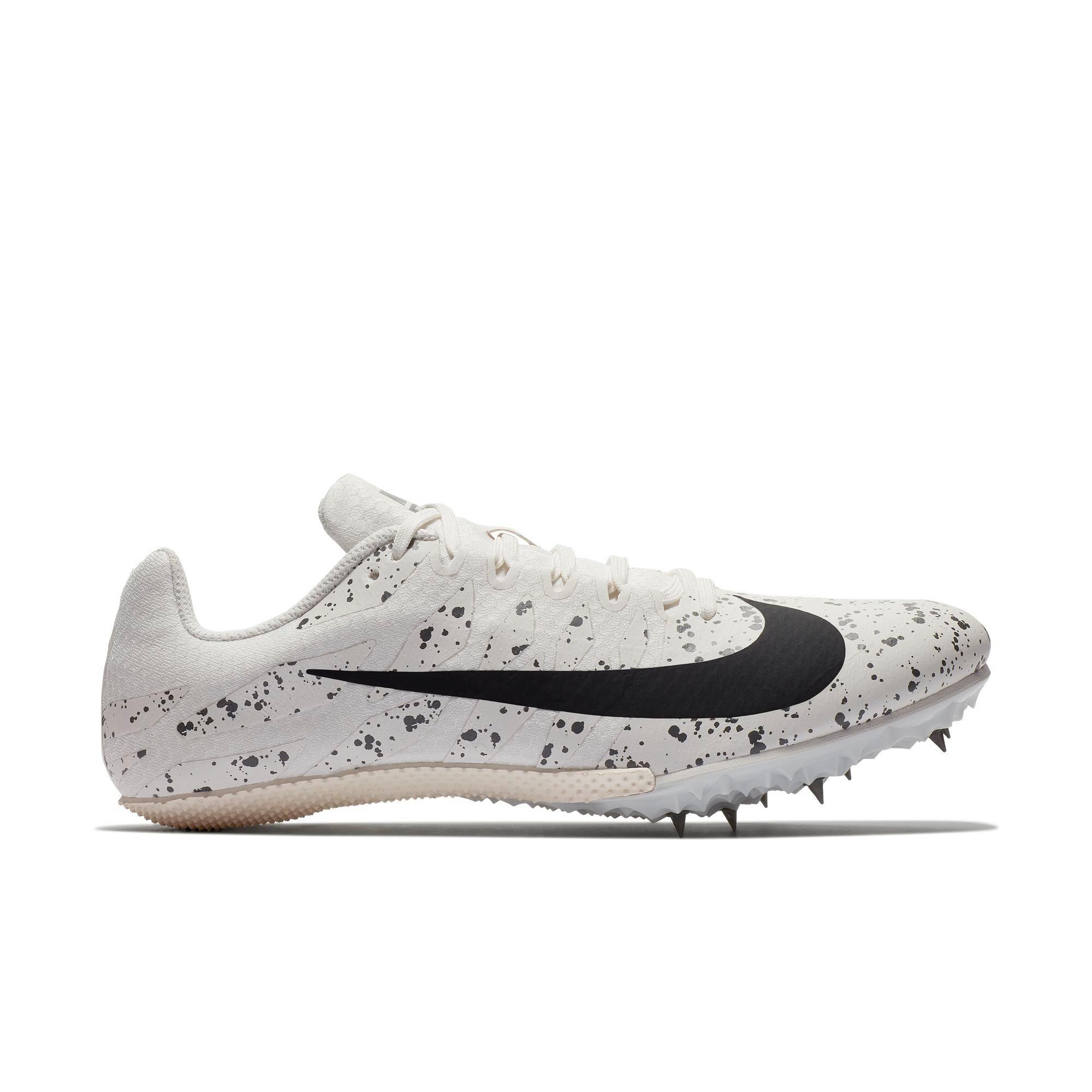 black and white nike track spikes