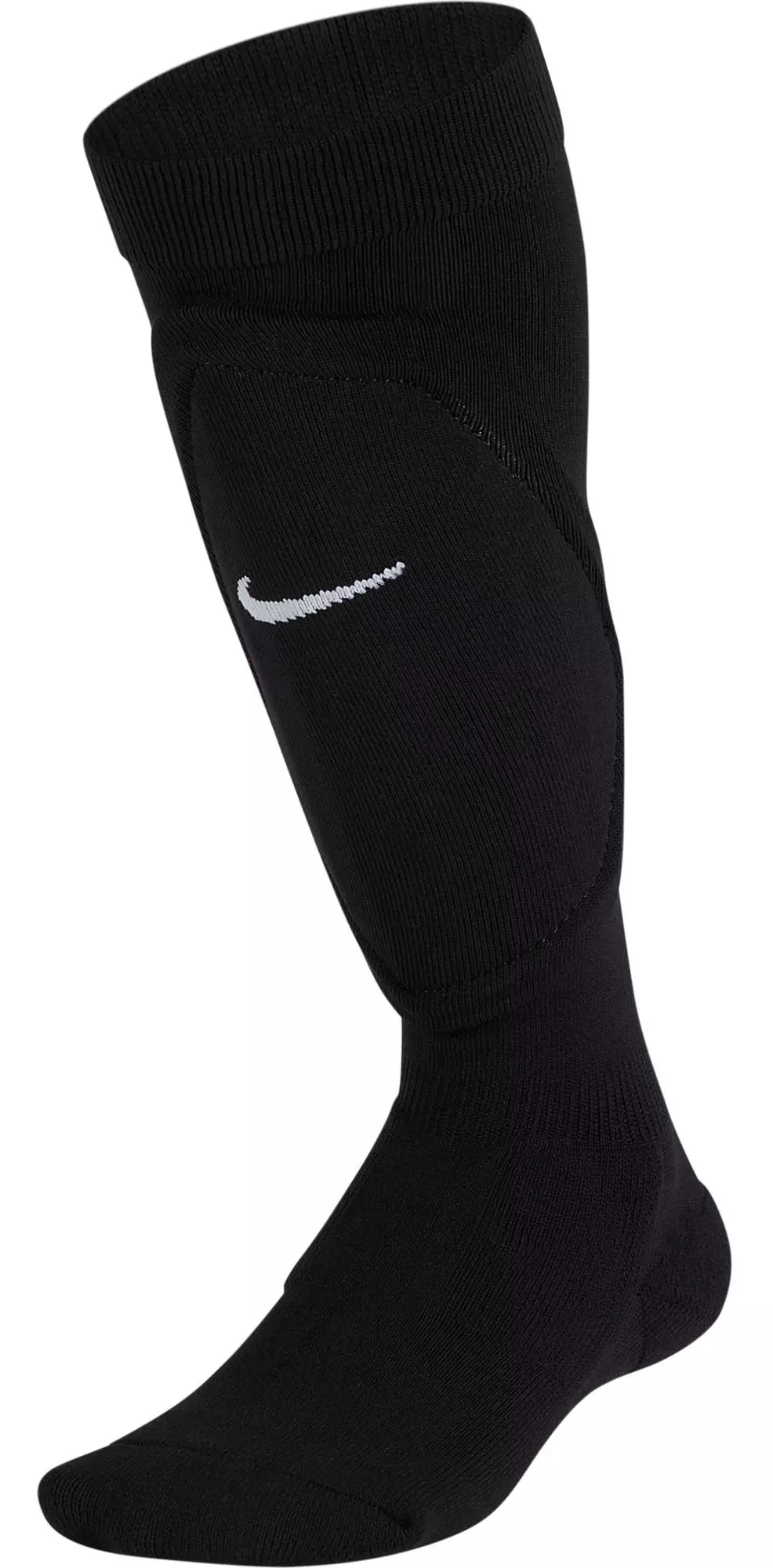 SIZE S/M VS L/XL NIKE JORDAN PADDED SHIN SLEEVES, WHITE, ADULT