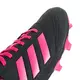 adidas Goletto VI FG "Core Black/Pink" Preschool Kids' Firm Ground Soccer Cleat - BLACK/PINK Thumbnail View 6