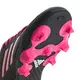 adidas Goletto VI FG "Core Black/Pink" Preschool Kids' Firm Ground Soccer Cleat - BLACK/PINK Thumbnail View 8