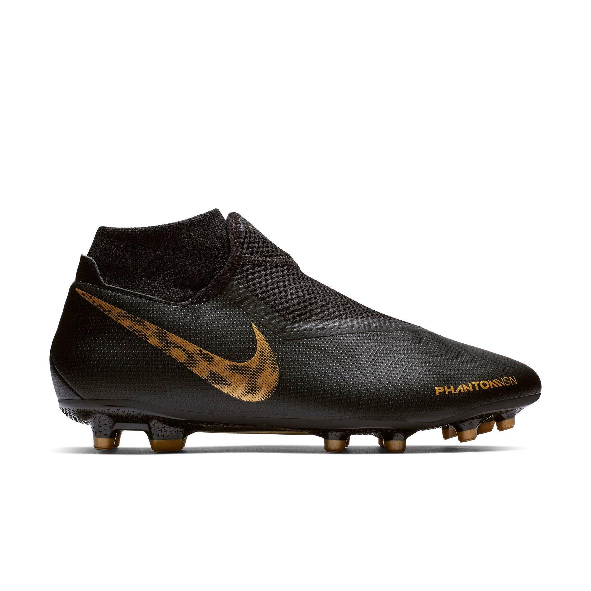 nike cleats black and gold