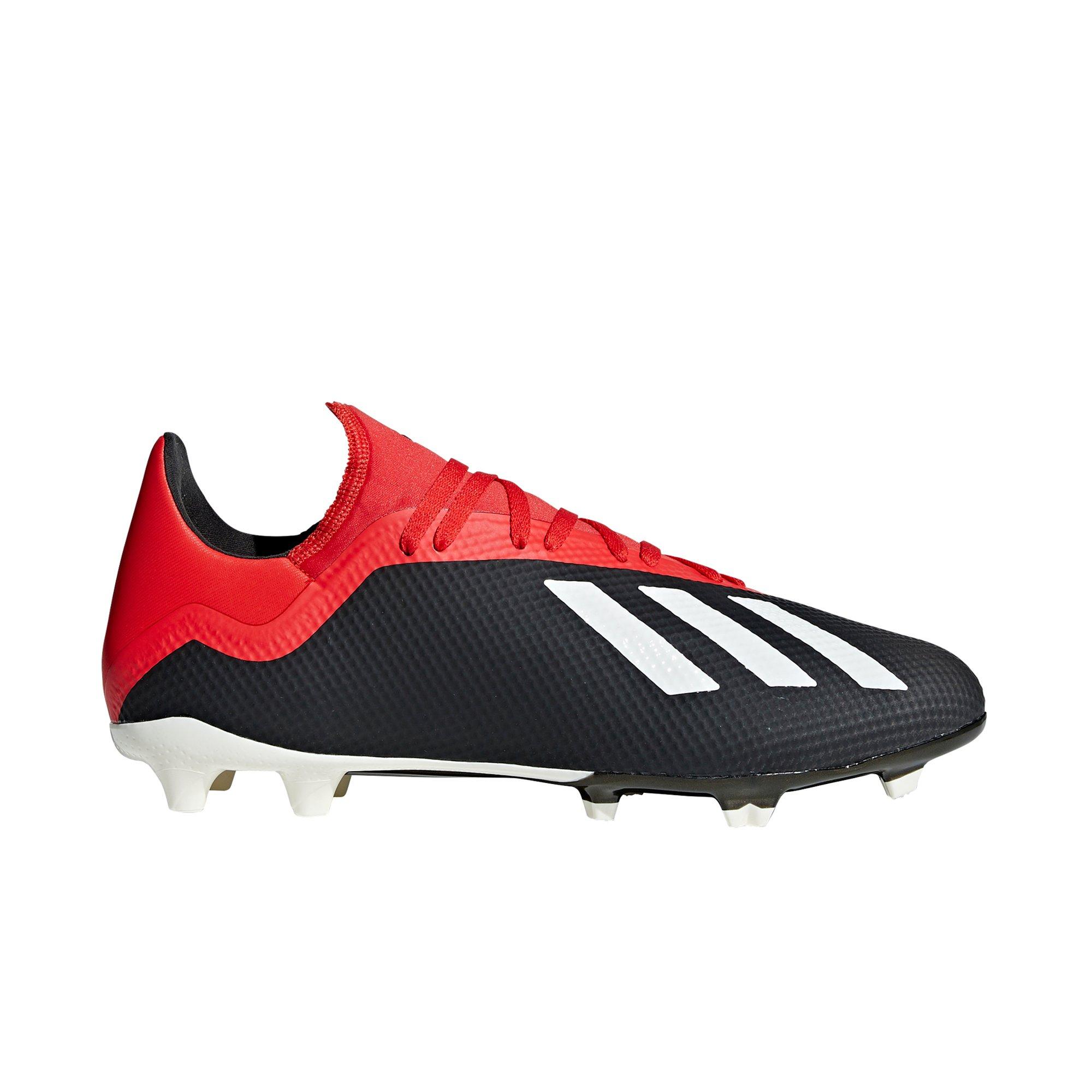 red and black cleats