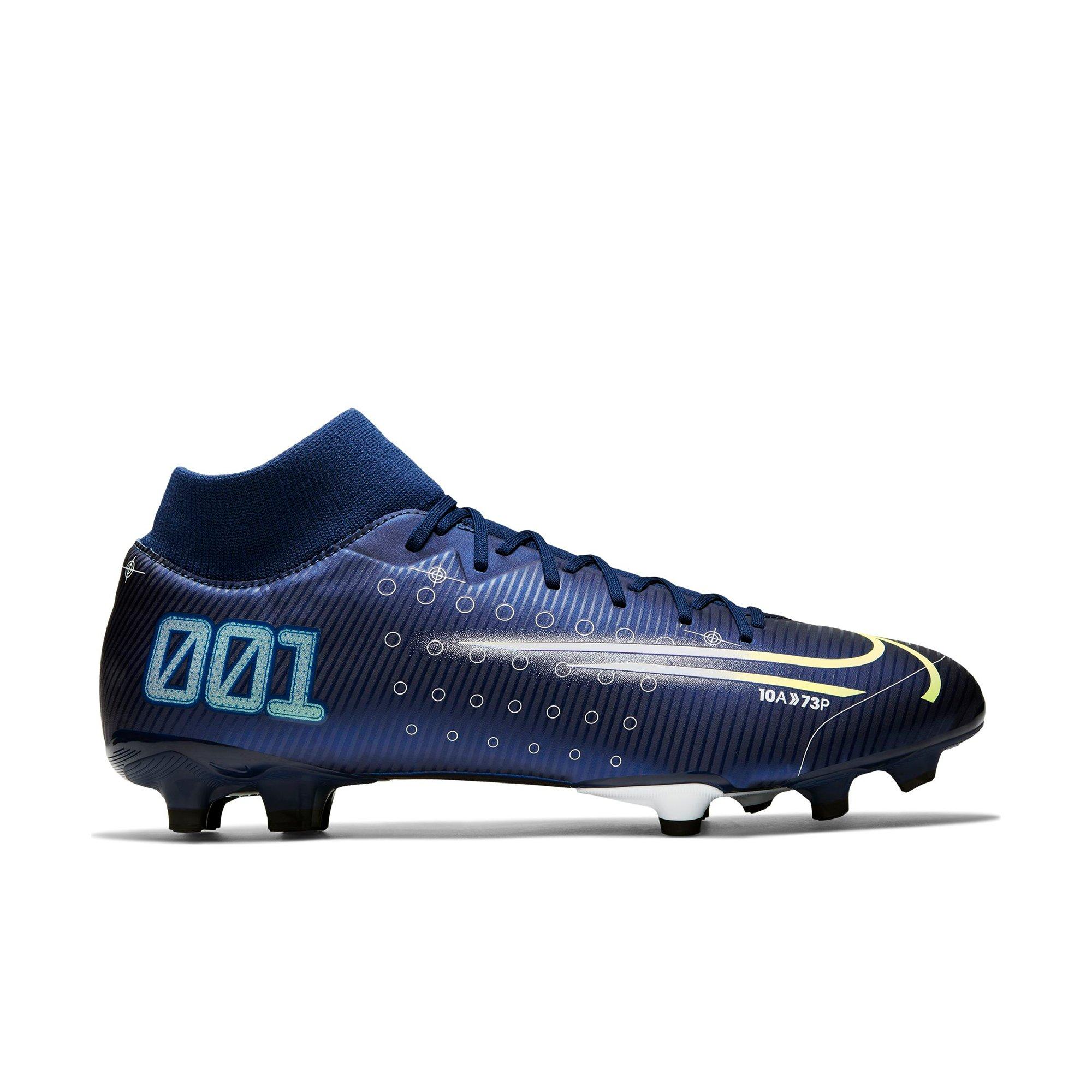 blue nike soccer boots