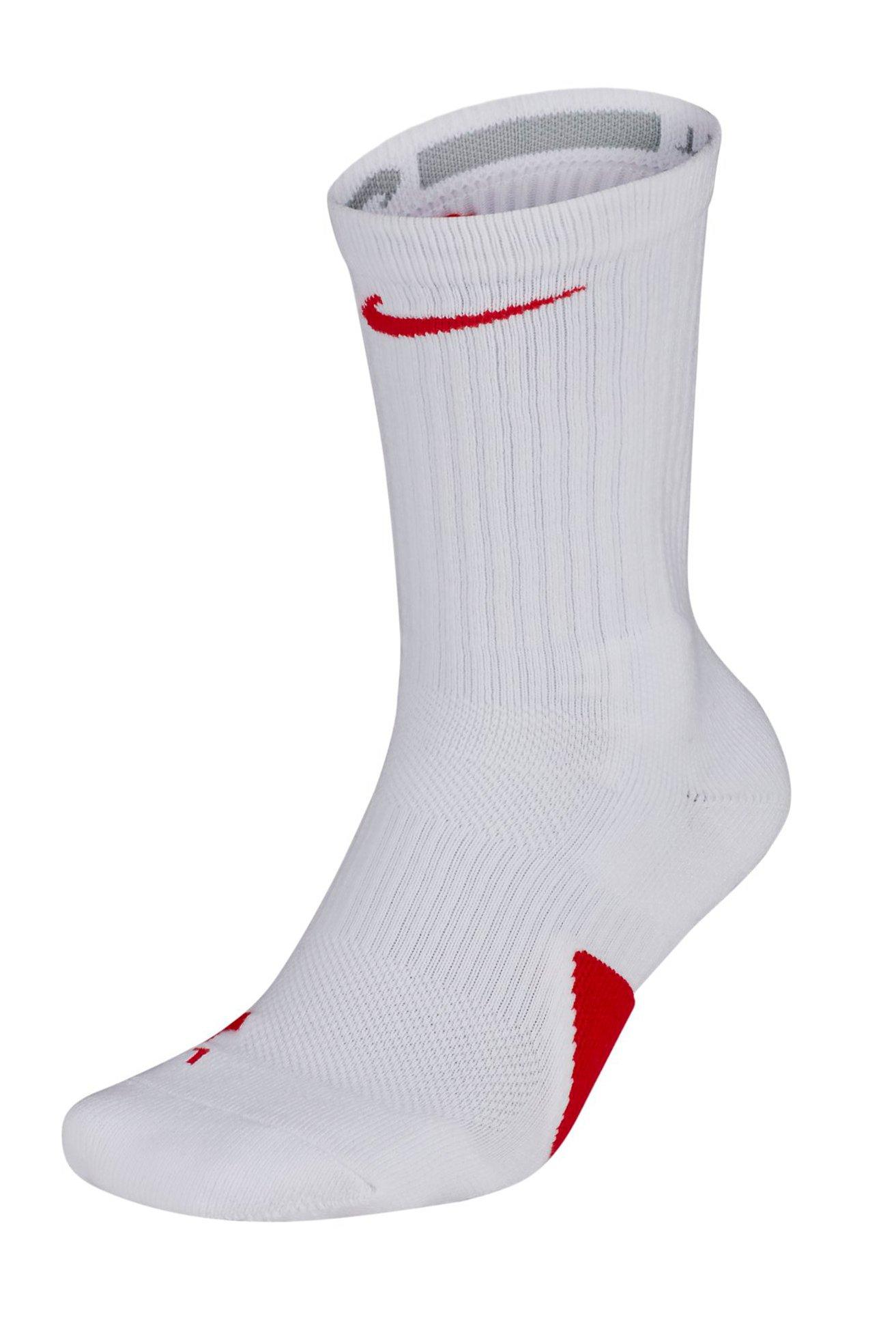 red and white elite socks