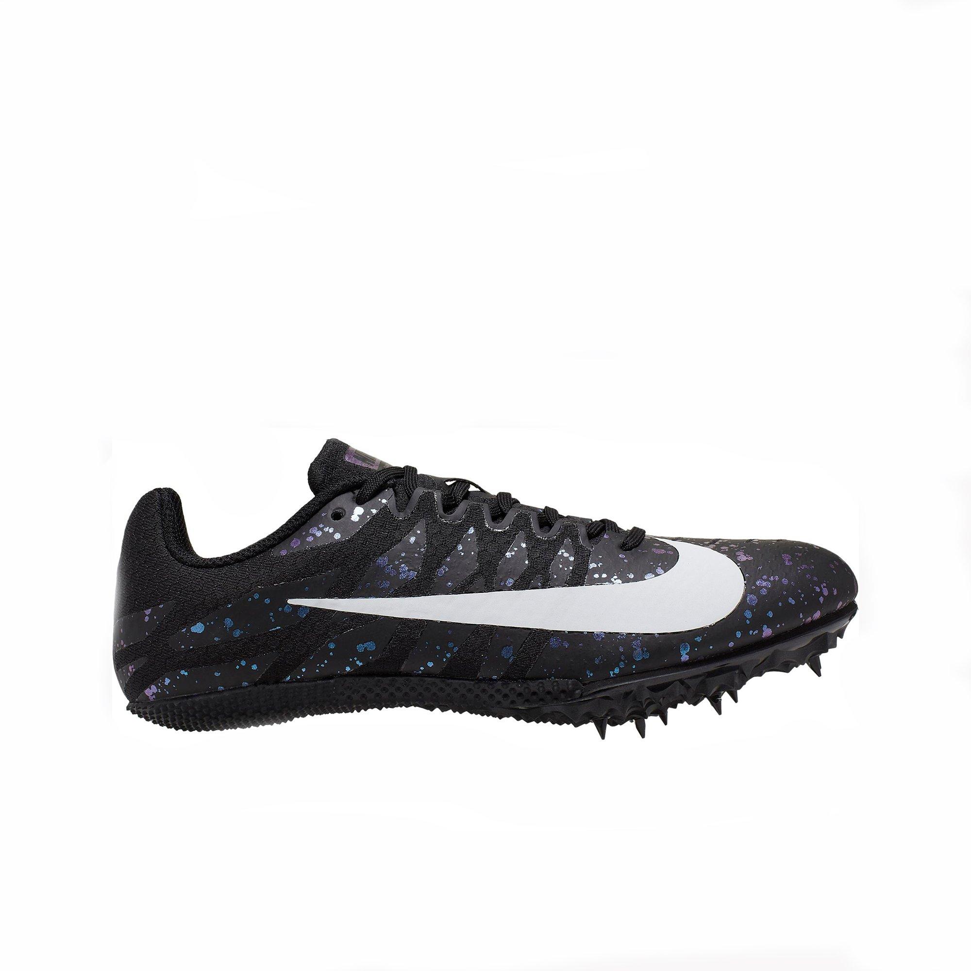 purple and gold track spikes