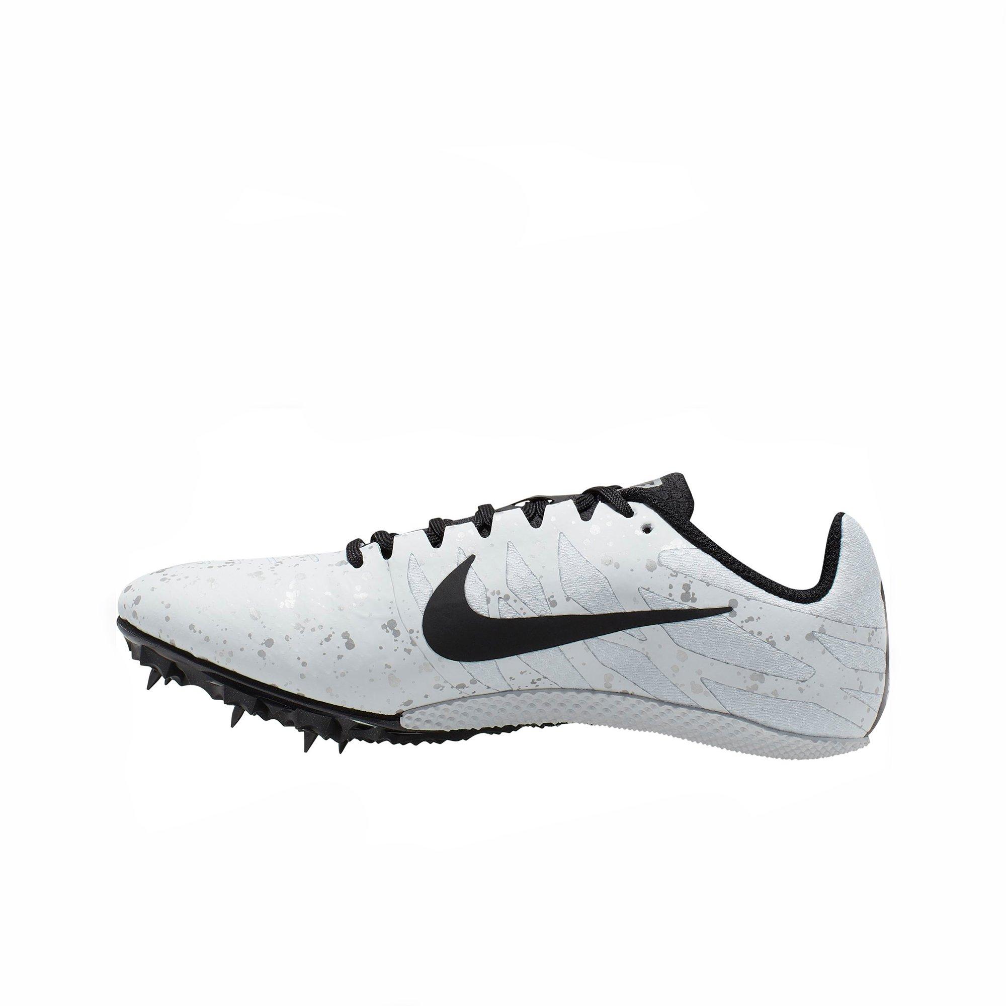 black and white track spikes