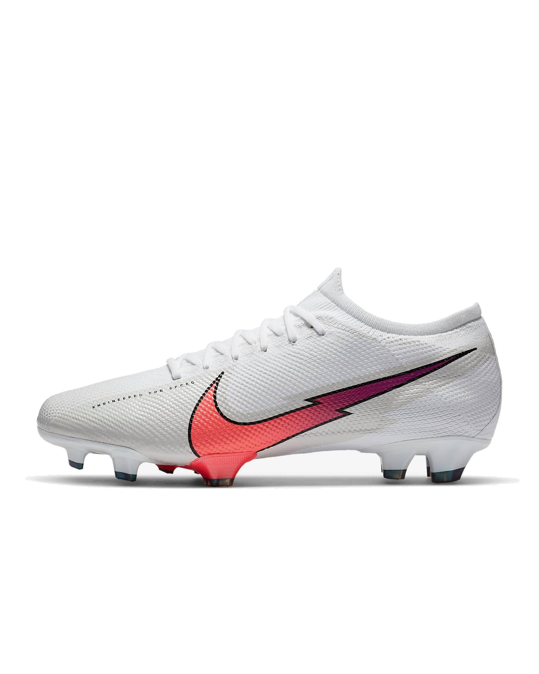 Nike Mercurial Vapor XII Elite FG Firm Ground Cleats - Silver Black