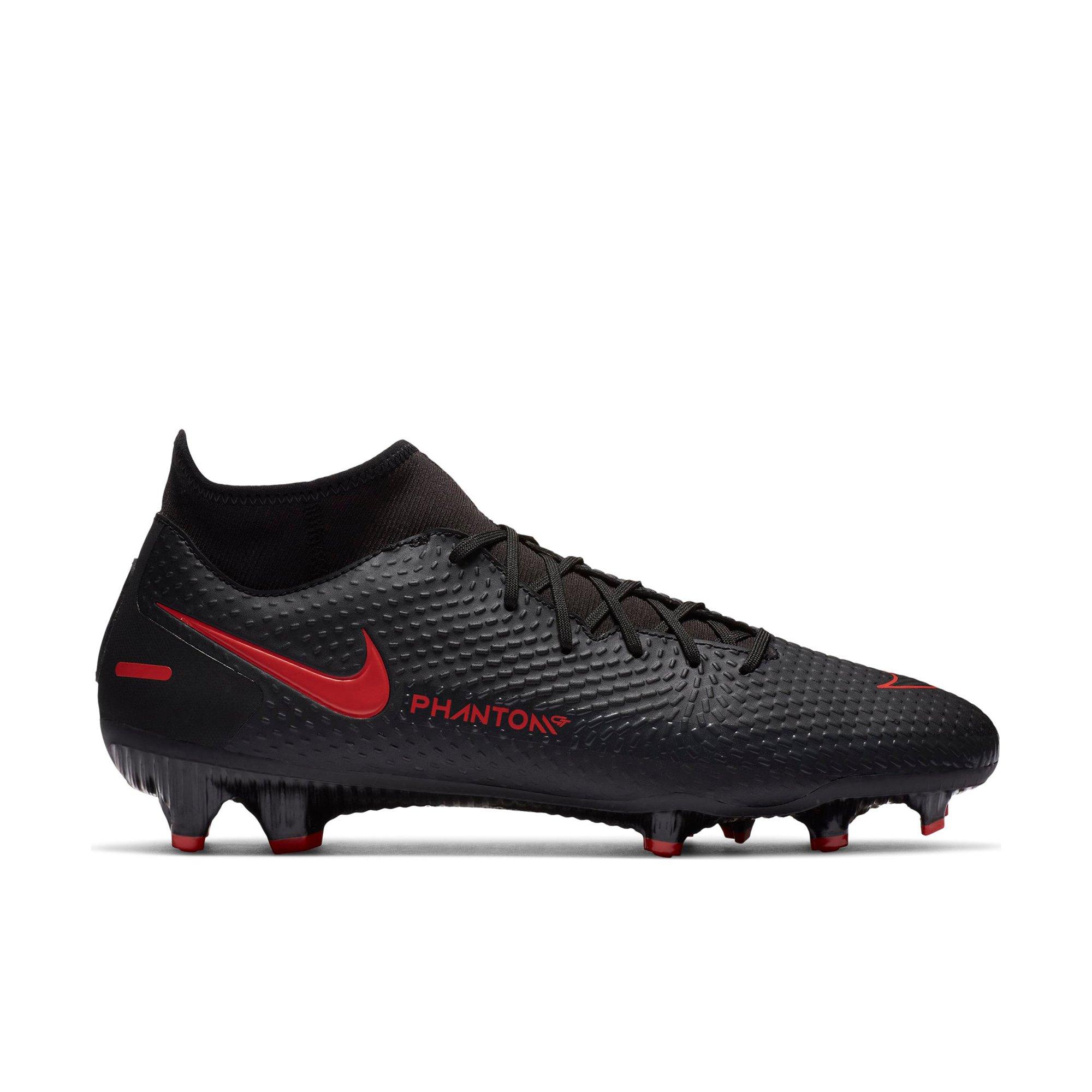 Nike soccer cleats red and sale black