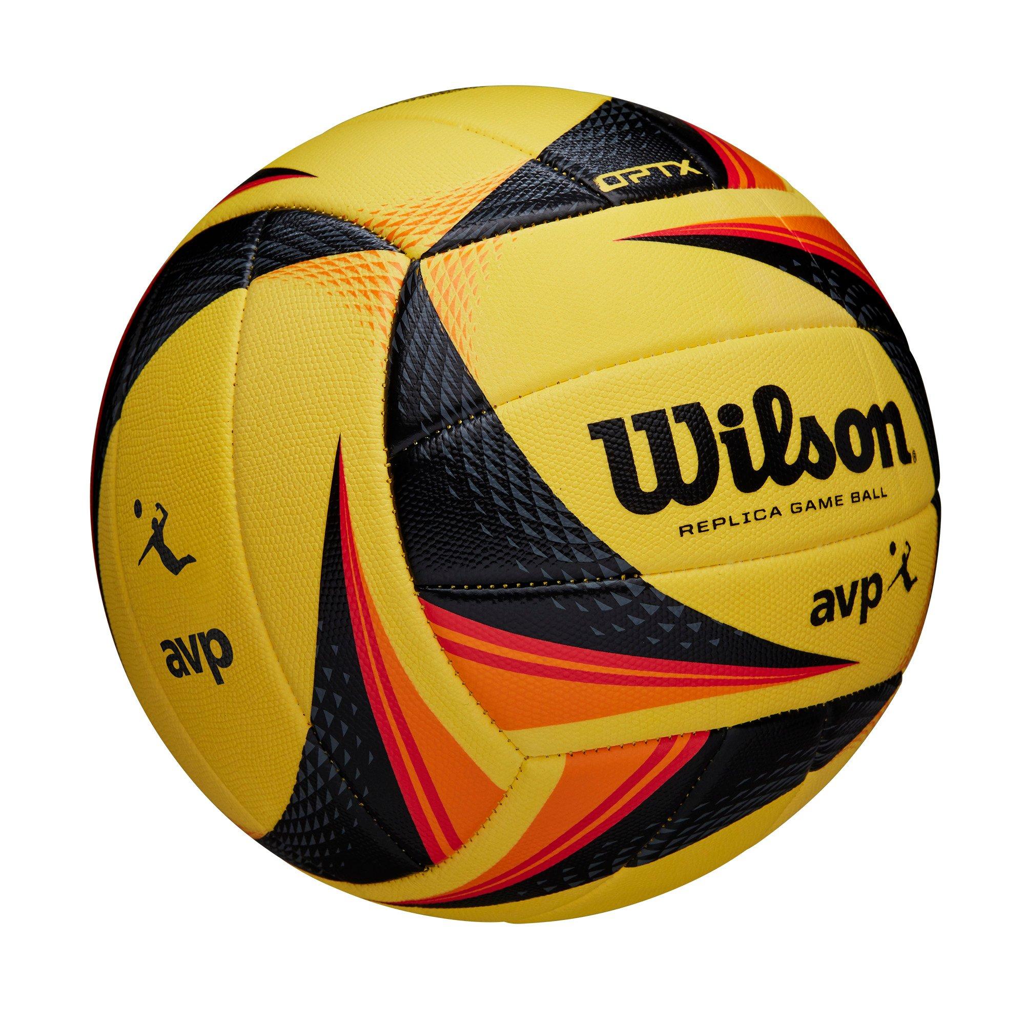 Wilson OPTX AVP Tour Replica Yellow/Black Volleyball