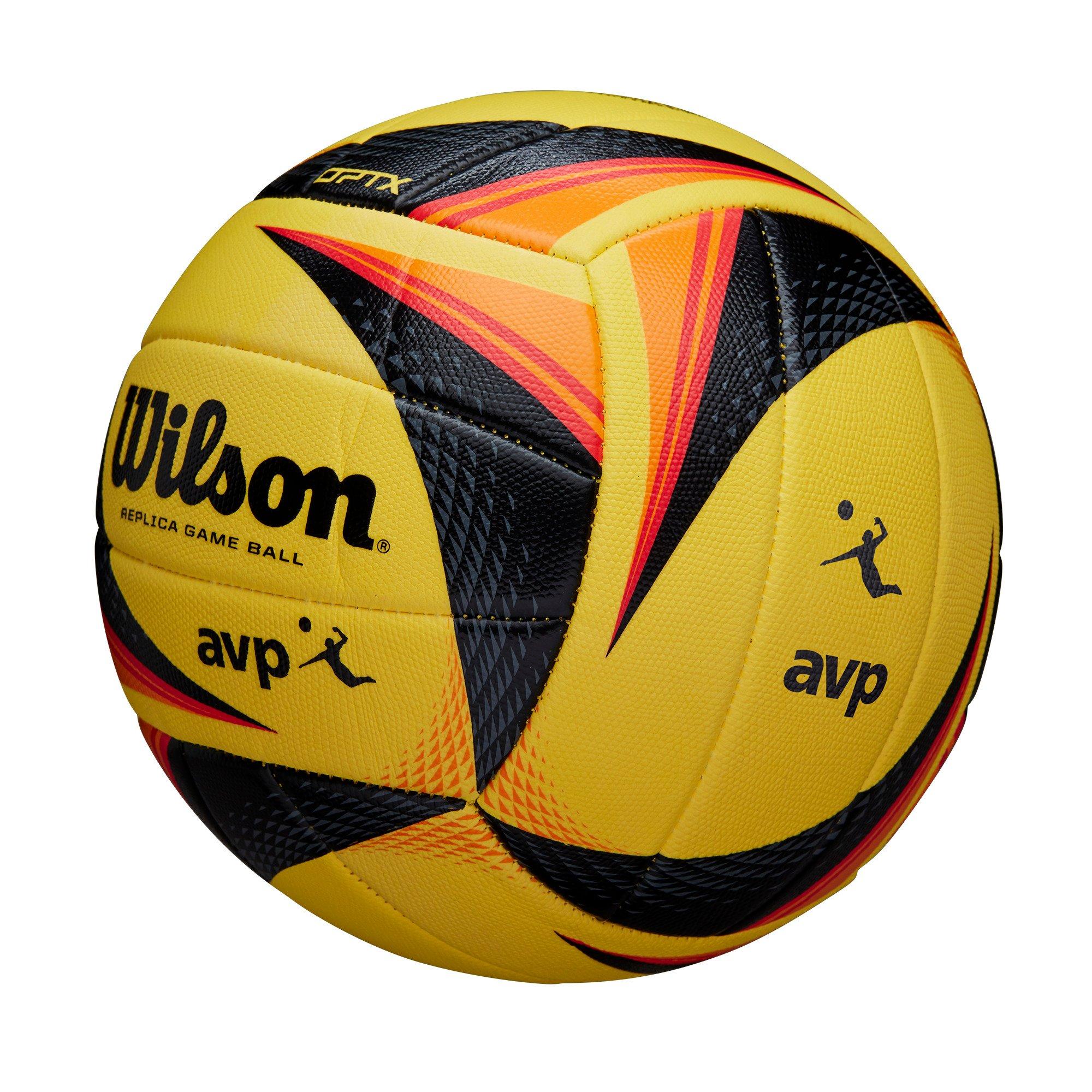 Wilson OPTX AVP Tour Replica Yellow/Black Volleyball
