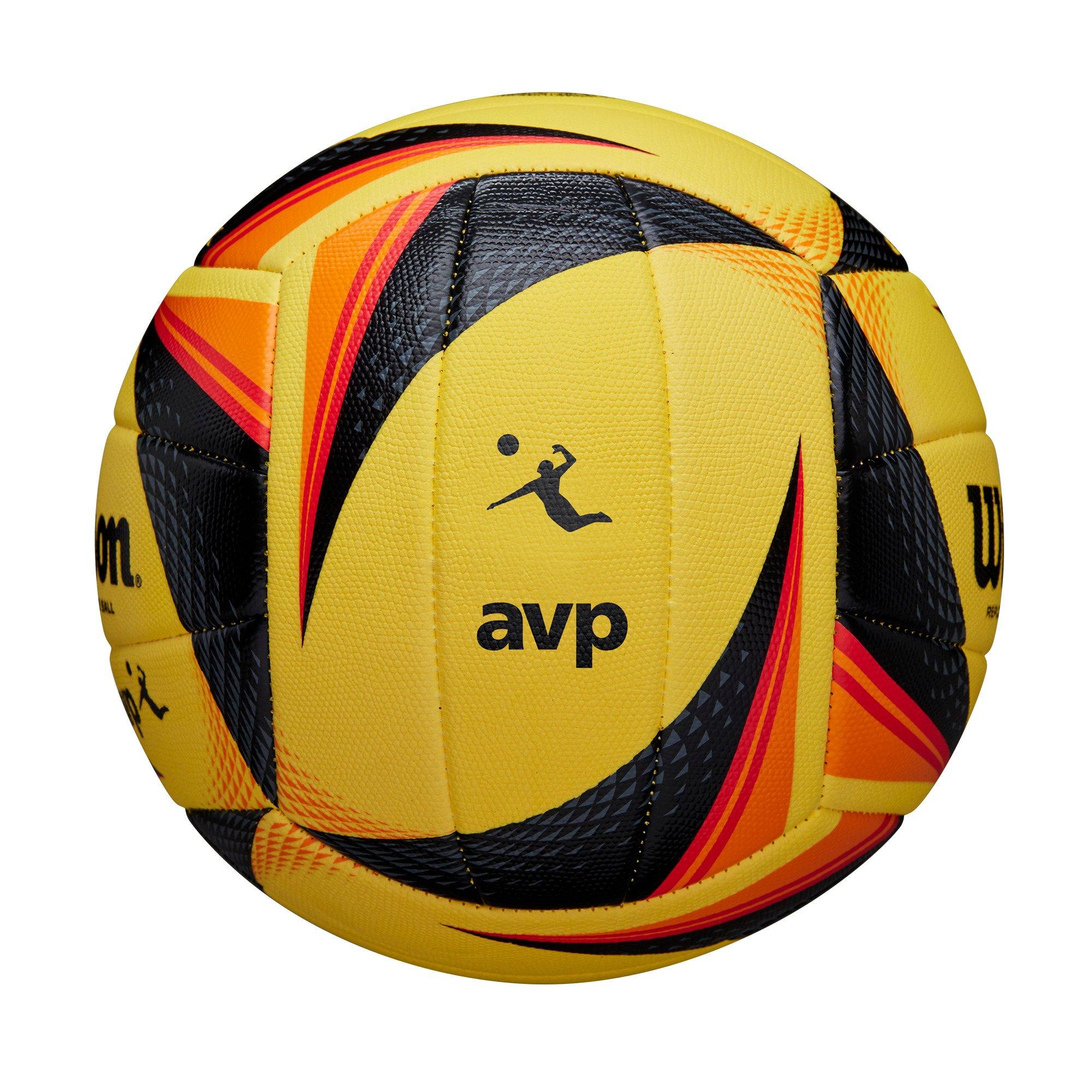 Wilson OPTX AVP Tour Replica Yellow/Black Volleyball