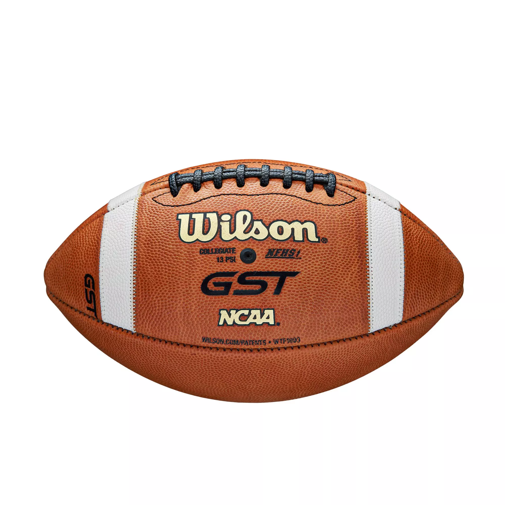 Wilson GST Leather Official Game Football - TAN