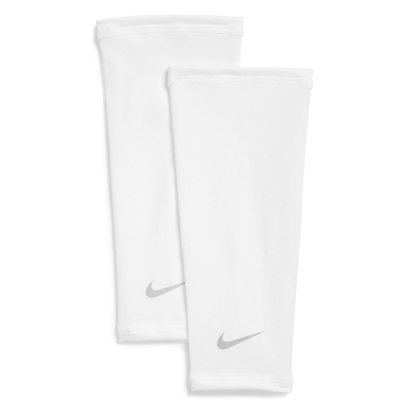 white nike leg sleeves