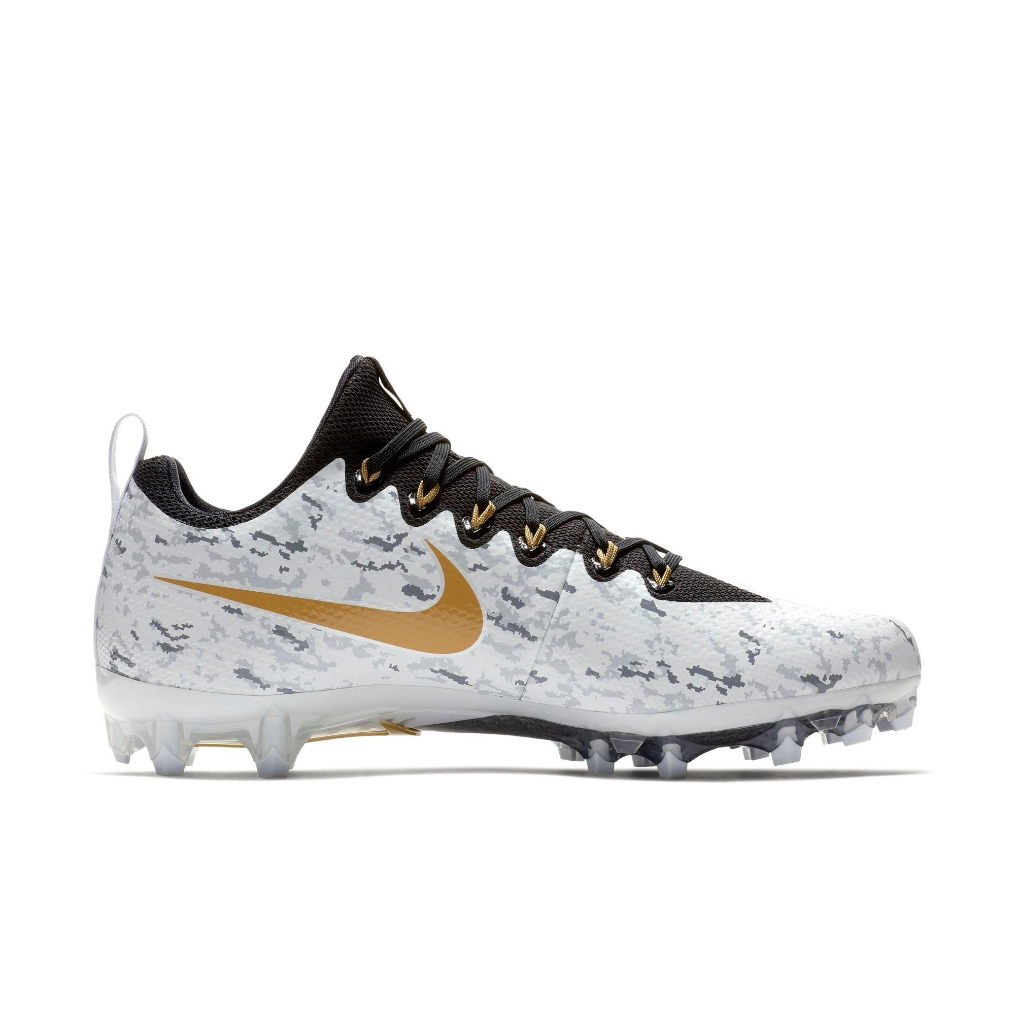black and gold nike football cleats