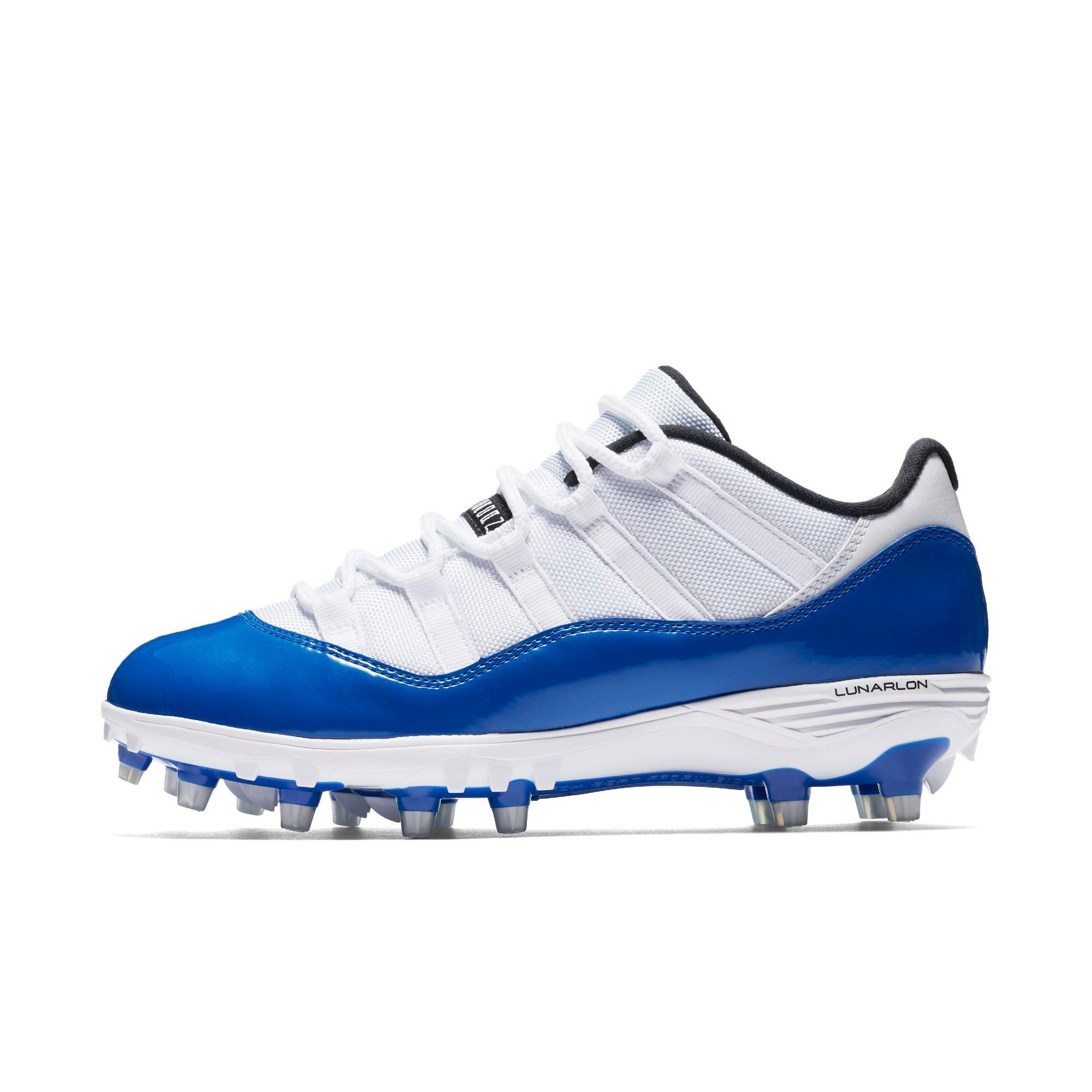 jordan 11 blue cleats