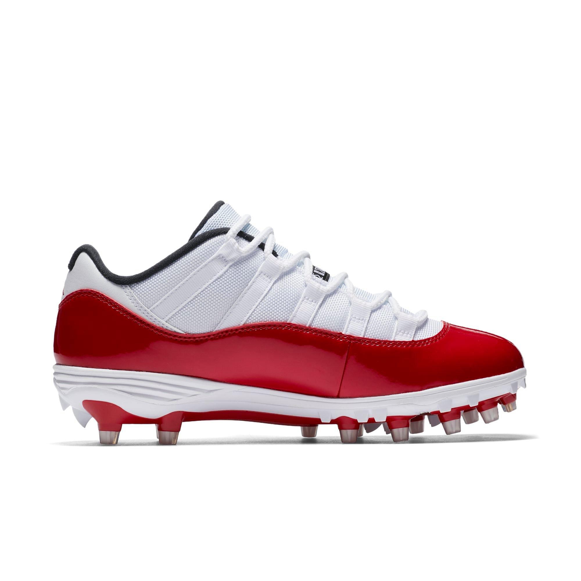 red and white jordan cleats