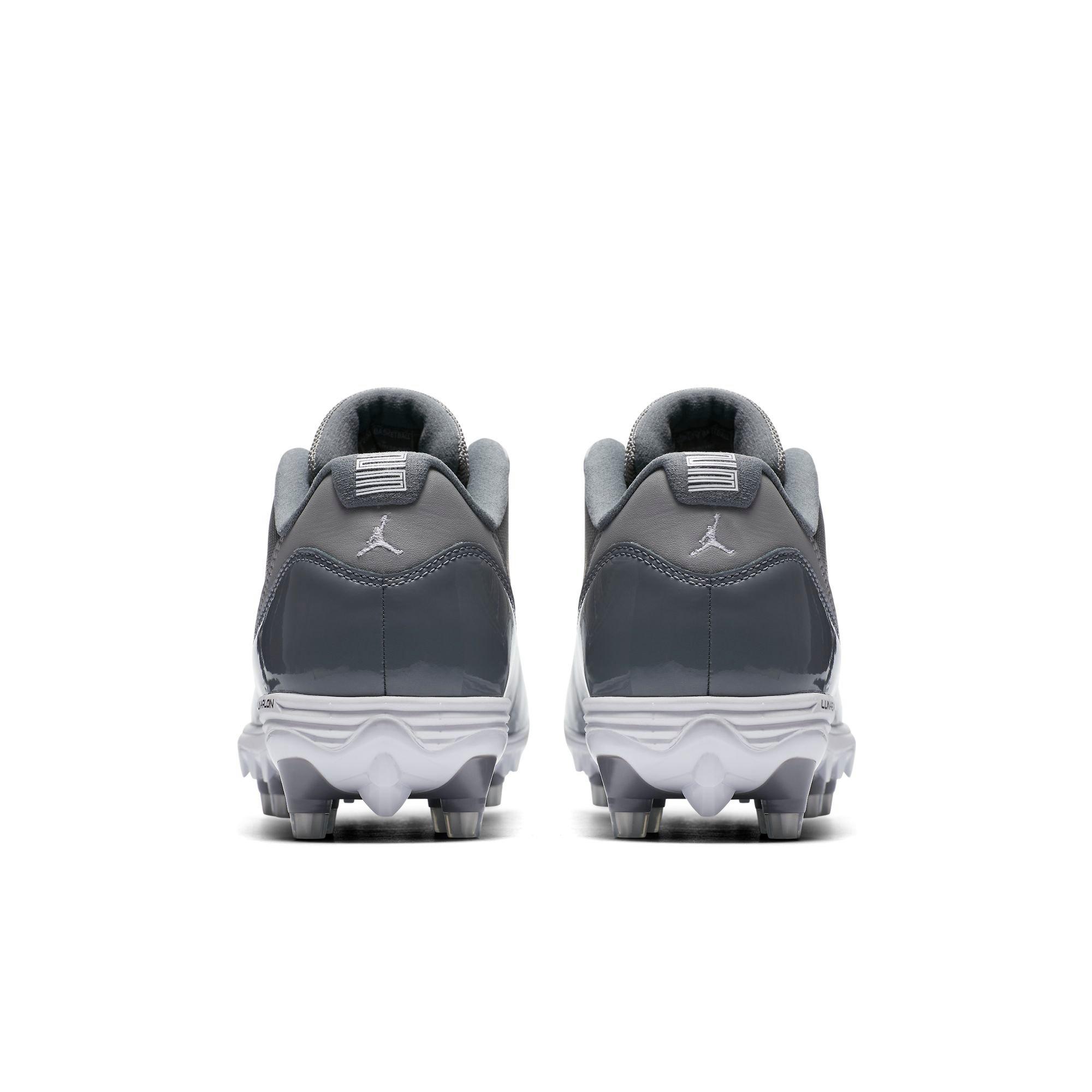 jordan 11 cleats cool grey