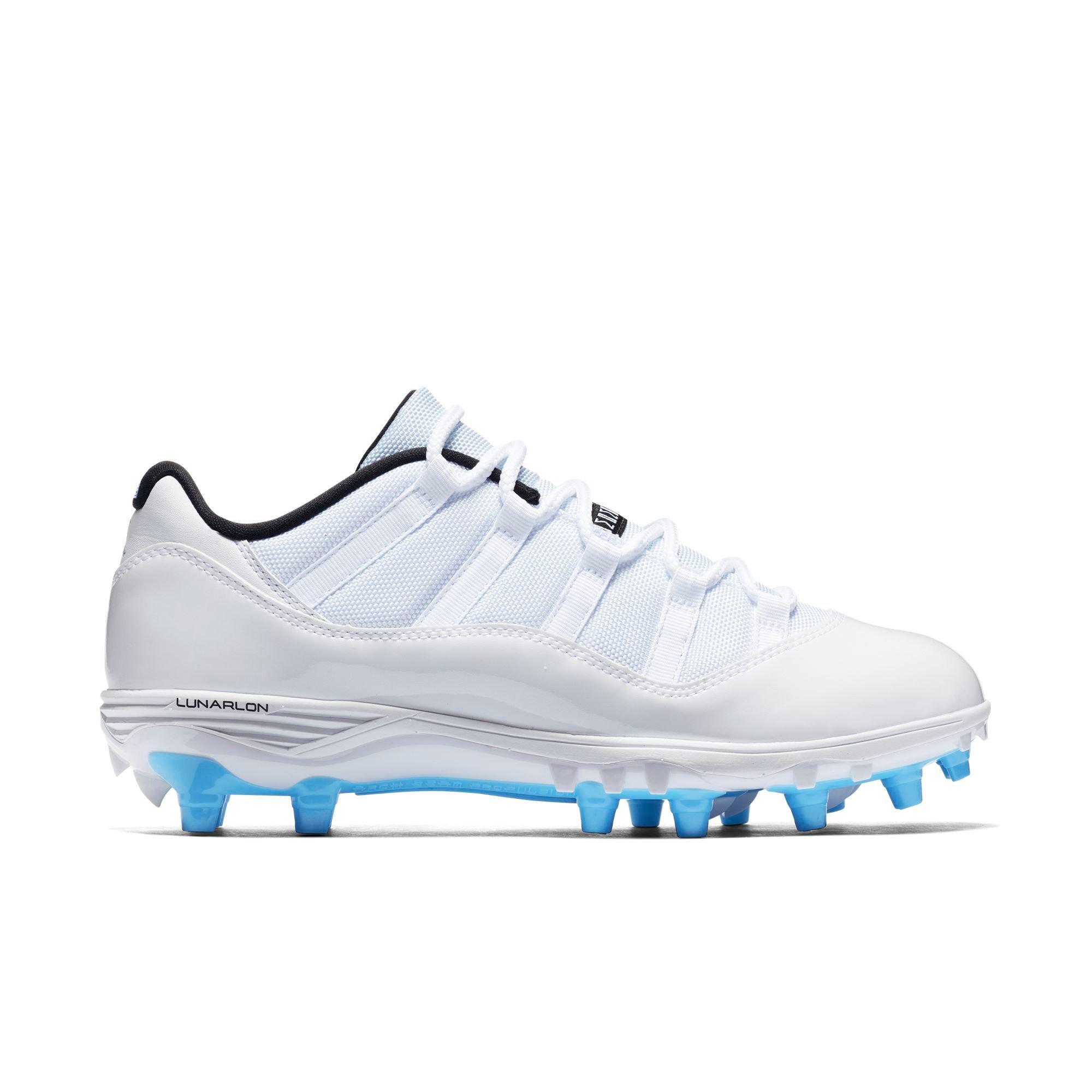 jordan 11 cleats low blue