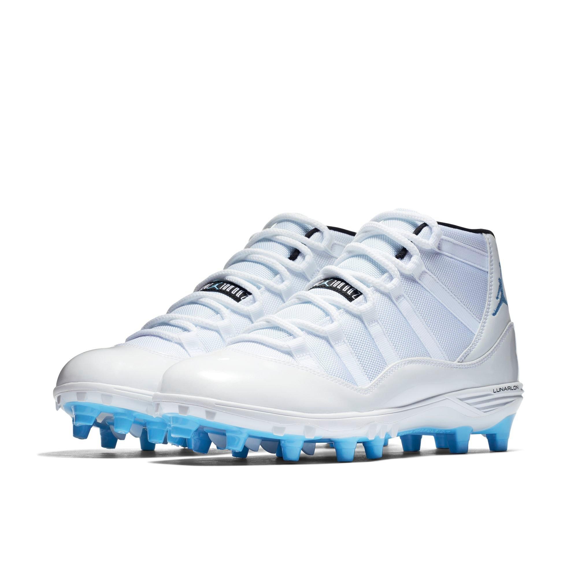 jordan 1 football cleats blue