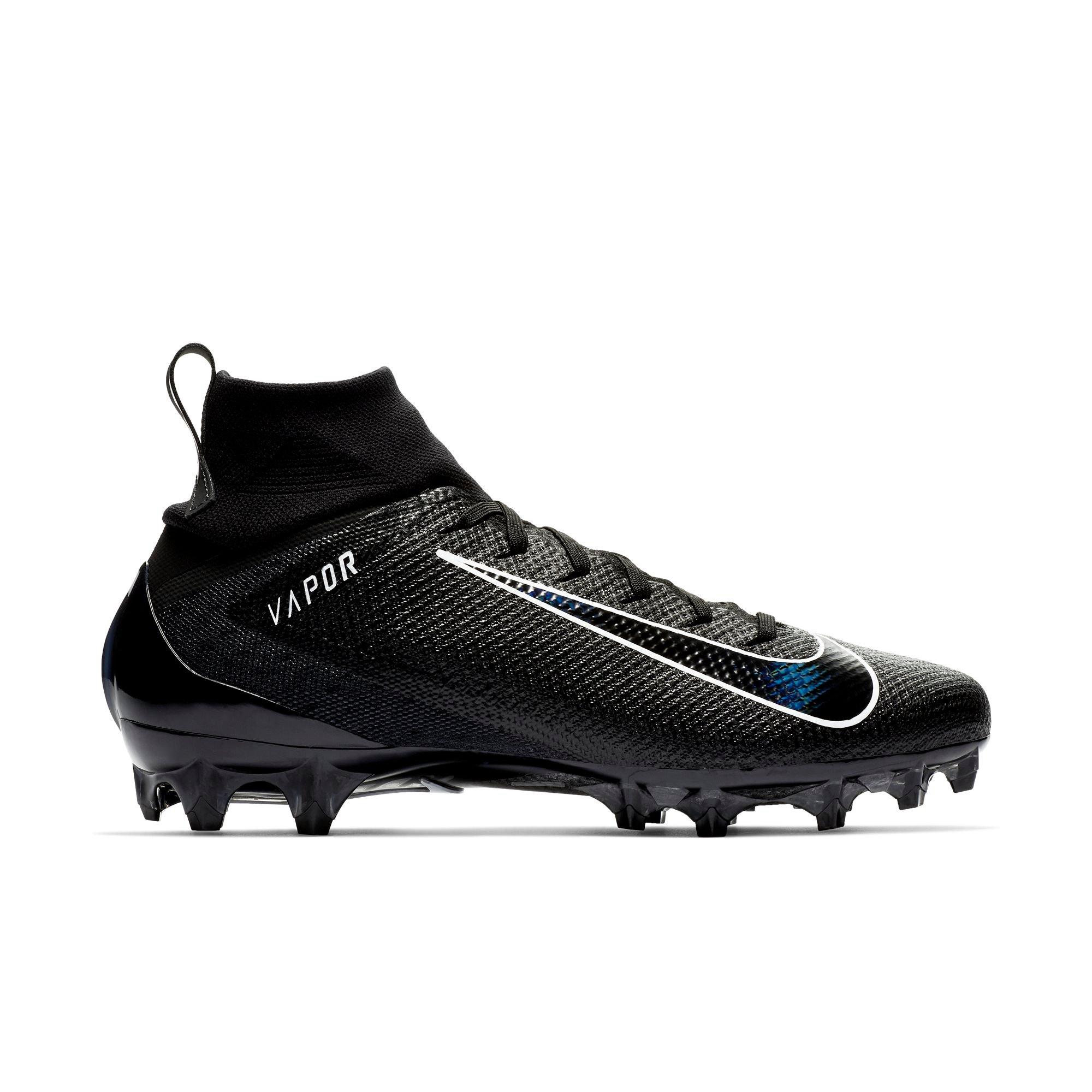black vapor football cleats
