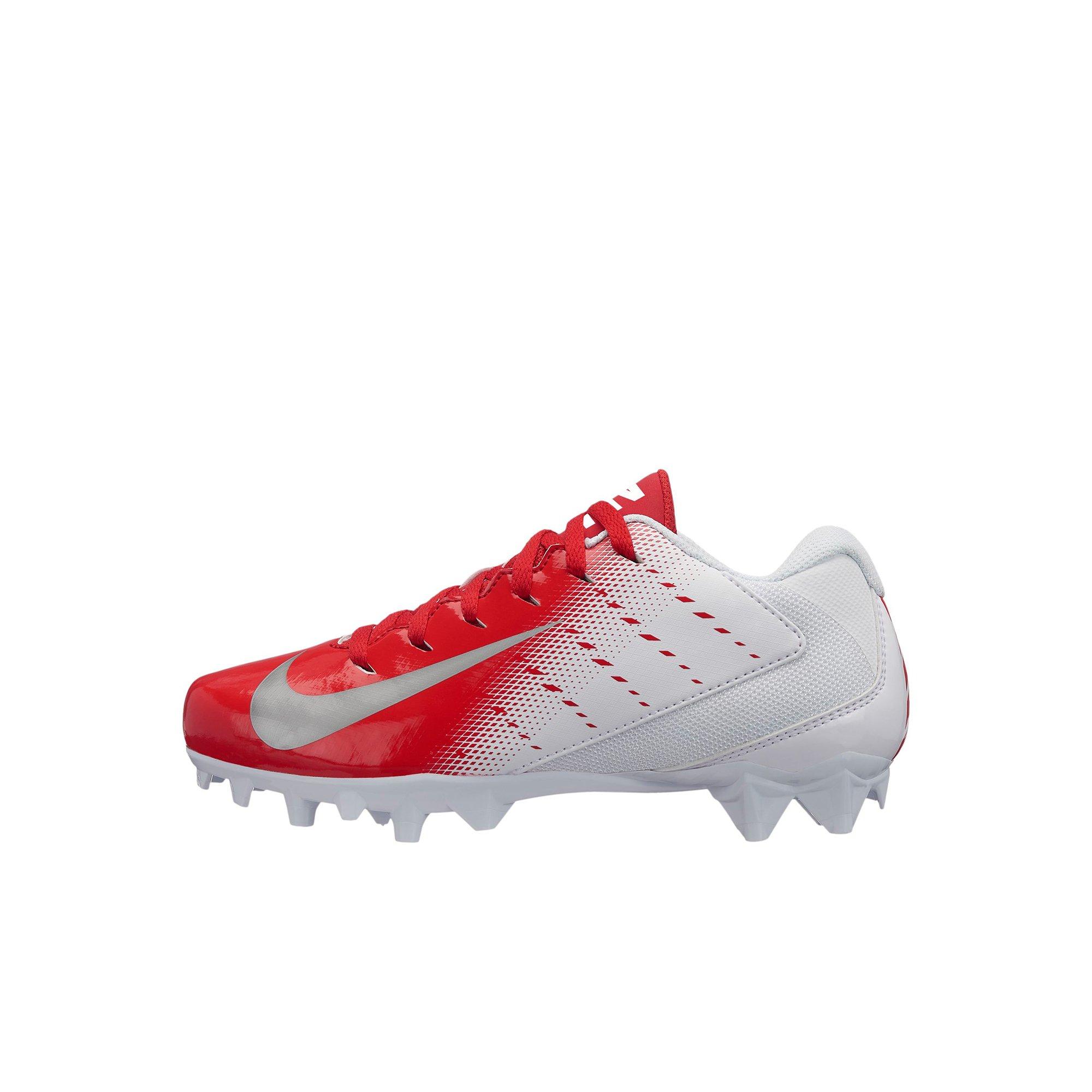 boys red football cleats