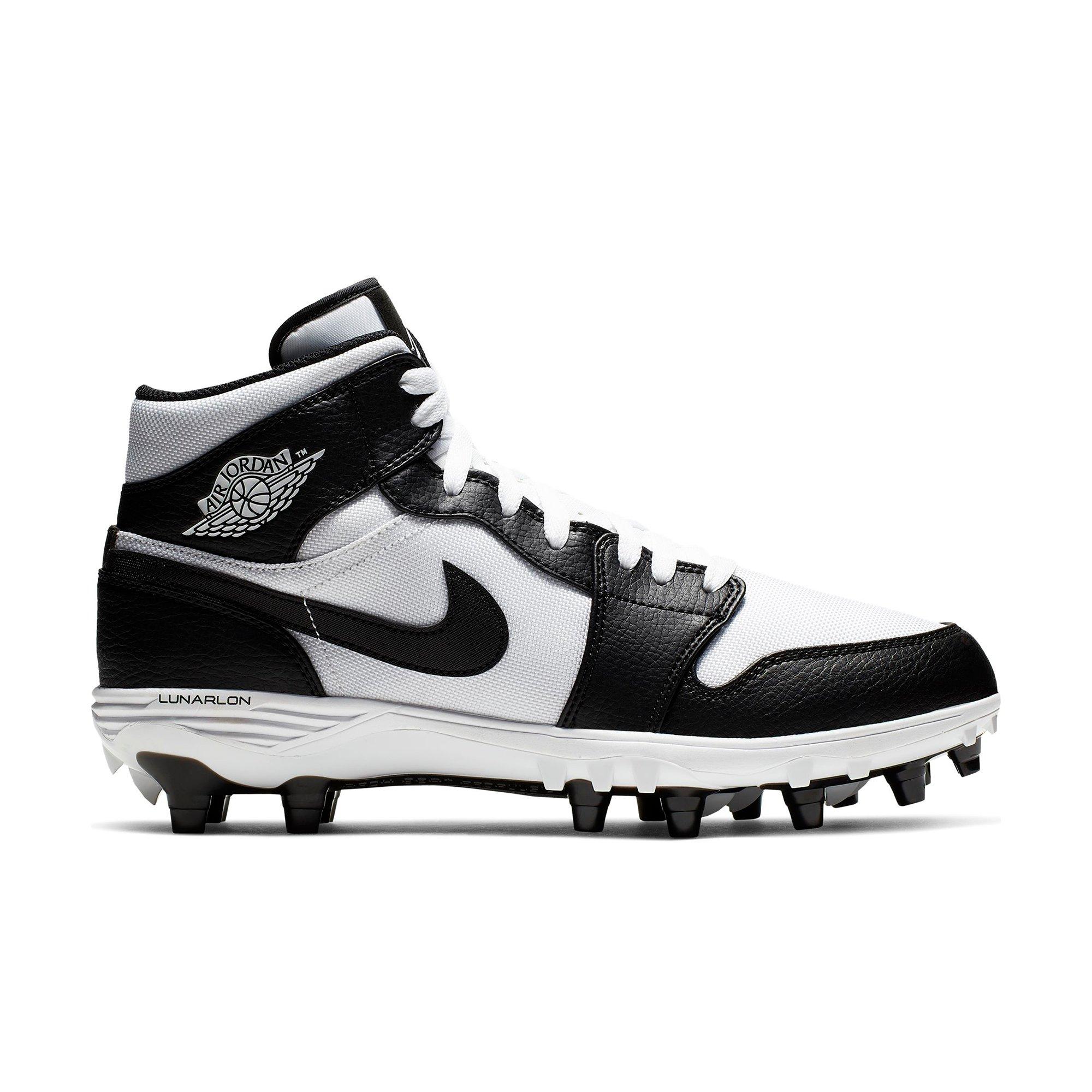 jordan 1 football cleats white