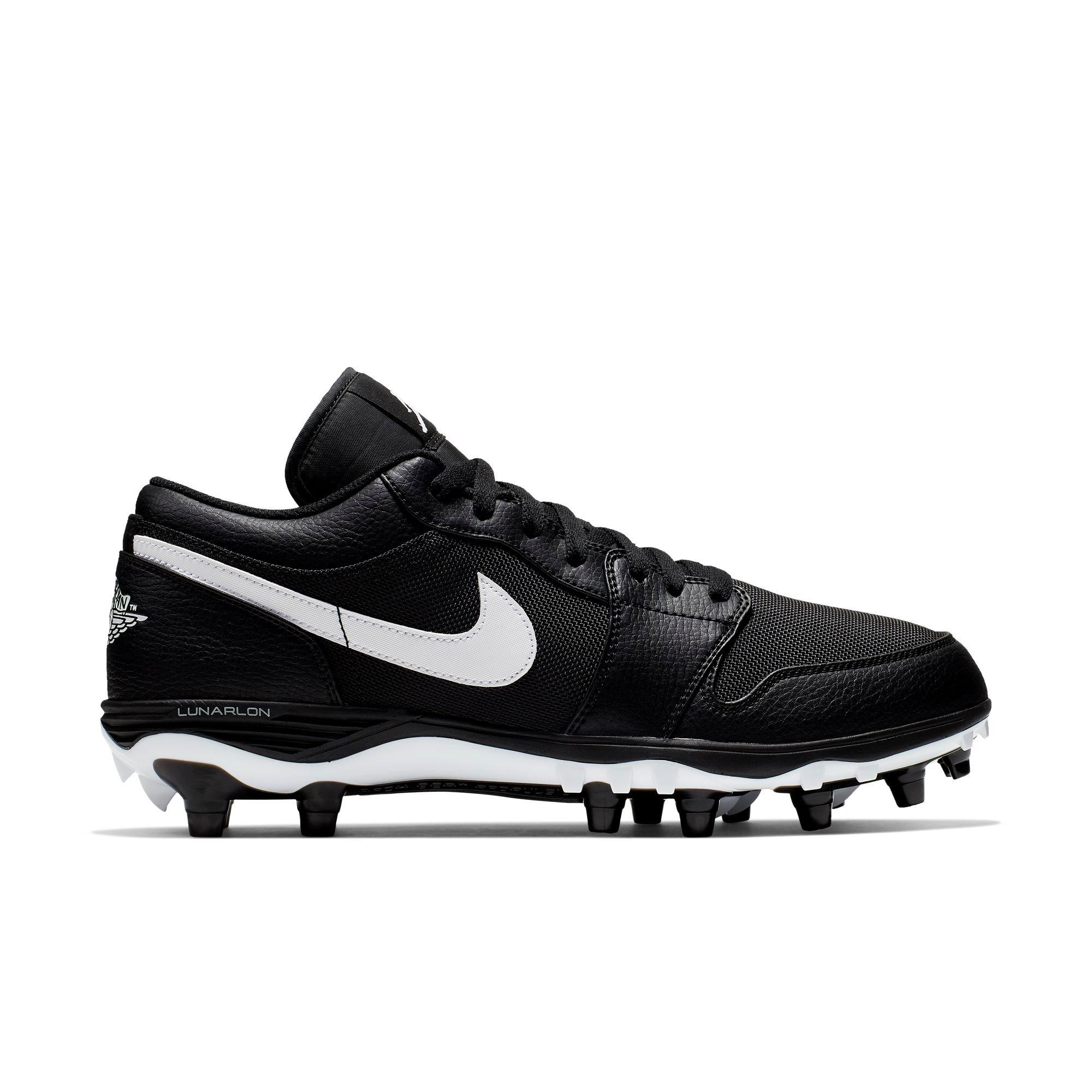 black jordan football cleats