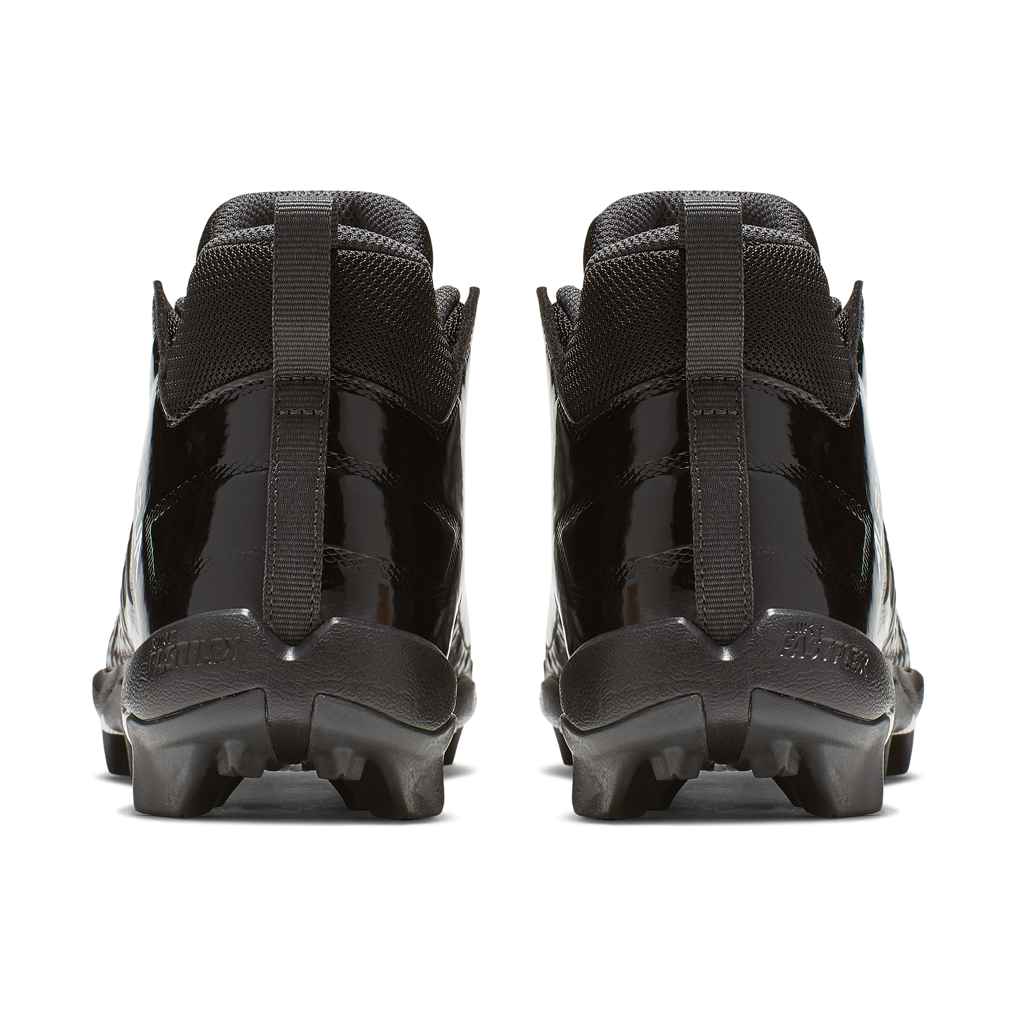 Nike Alpha Menace Shark 2 "Black/White" Grade School Boys' Football Cleat - BLACK/WHITE Thumbnail View 4