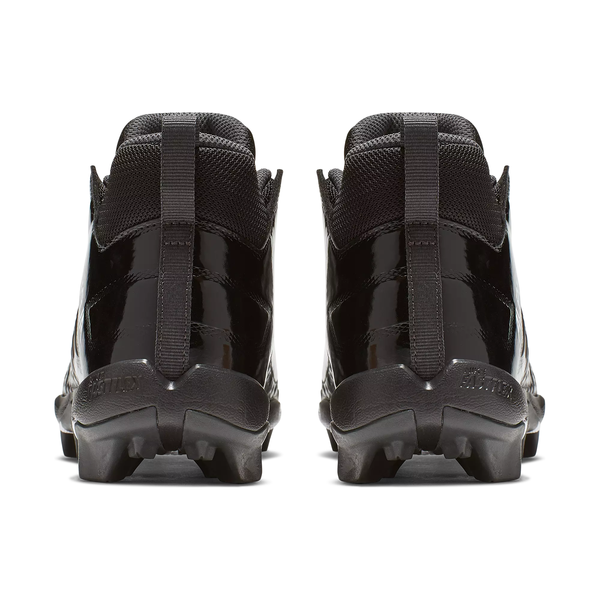 Nike Alpha Menace Shark 2 "Black/White" Grade School Boys' Football Cleat - BLACK/WHITE