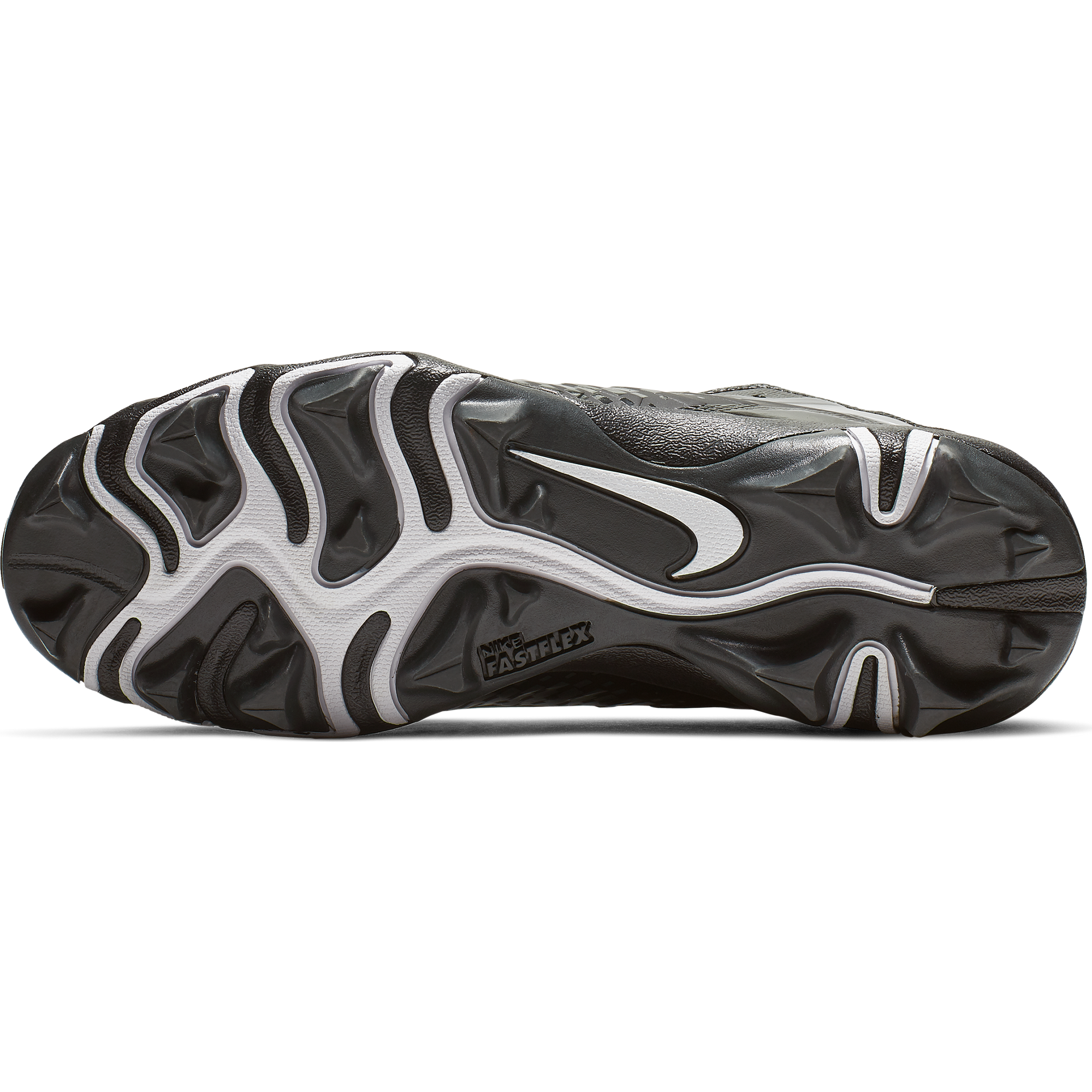 Nike Alpha Menace Shark 2 "Black/White" Grade School Boys' Football Cleat - BLACK/WHITE Thumbnail View 6