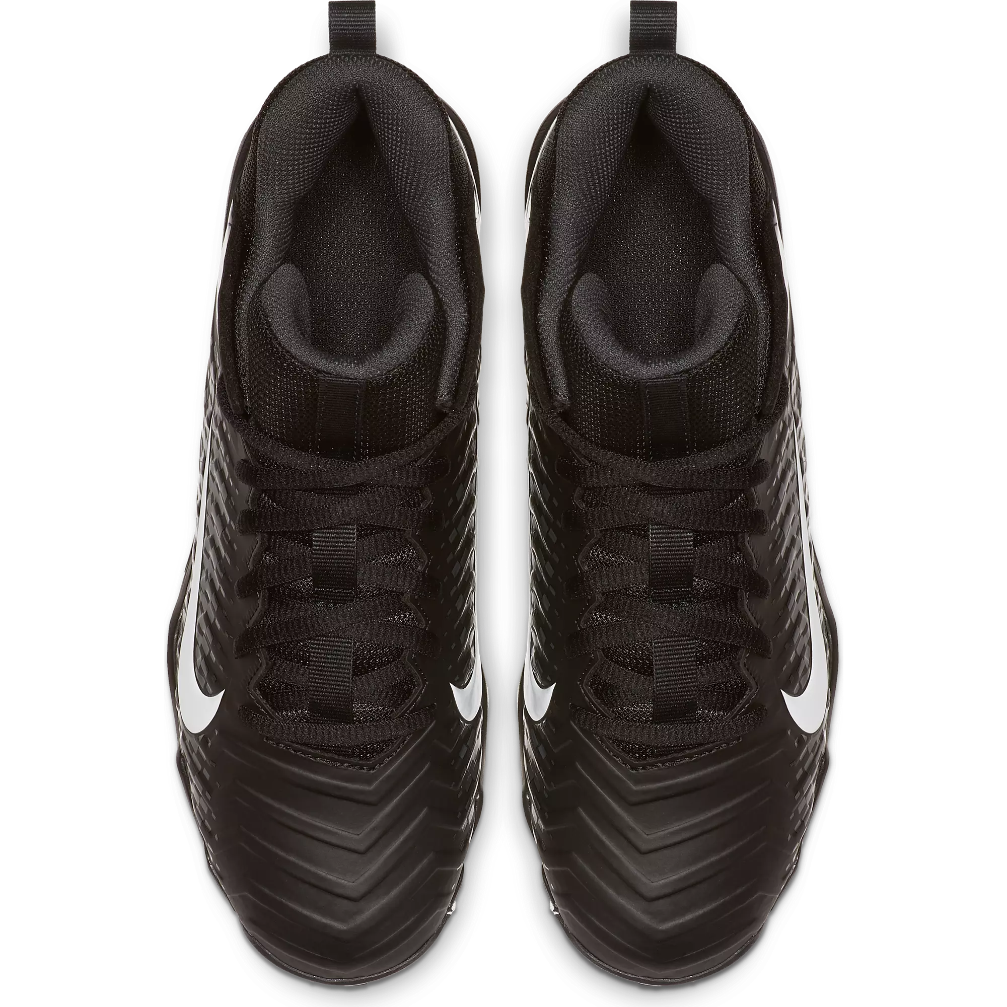 Nike Alpha Menace Shark 2 "Black/White" Grade School Boys' Football Cleat - BLACK/WHITE