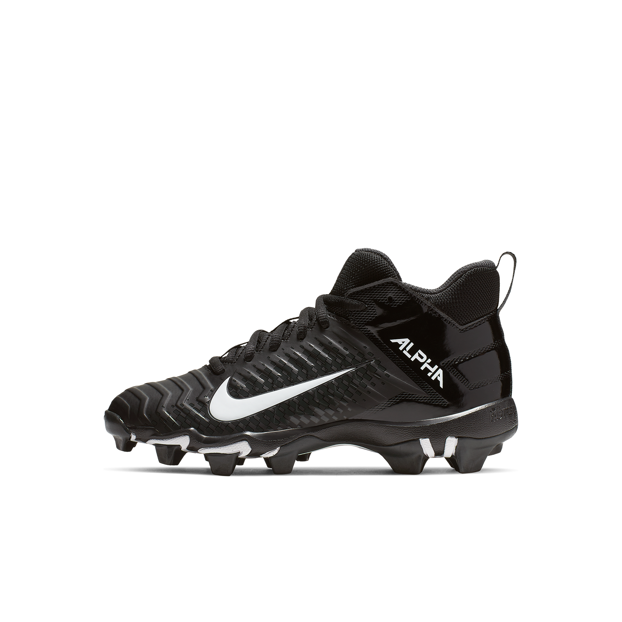 Nike Alpha Menace Shark 2 Black White Preschool Boys Football Cleat Hibbett