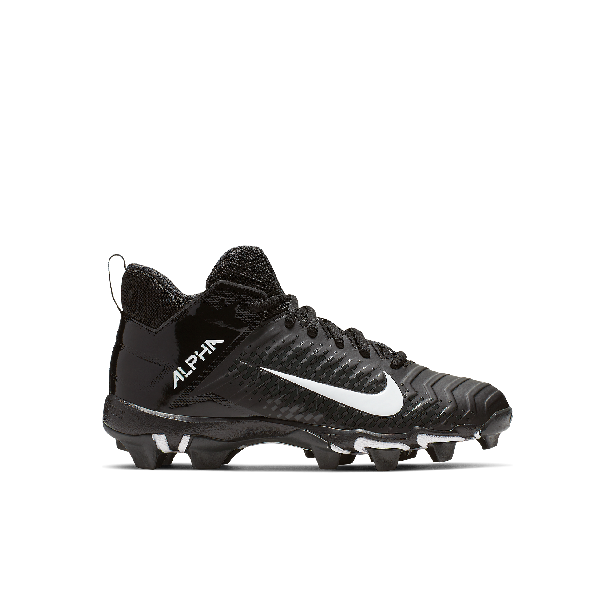 Nike Alpha Menace Shark 2 Black White Preschool Boys Football Cleat Hibbett