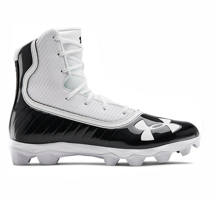 white high top football cleats