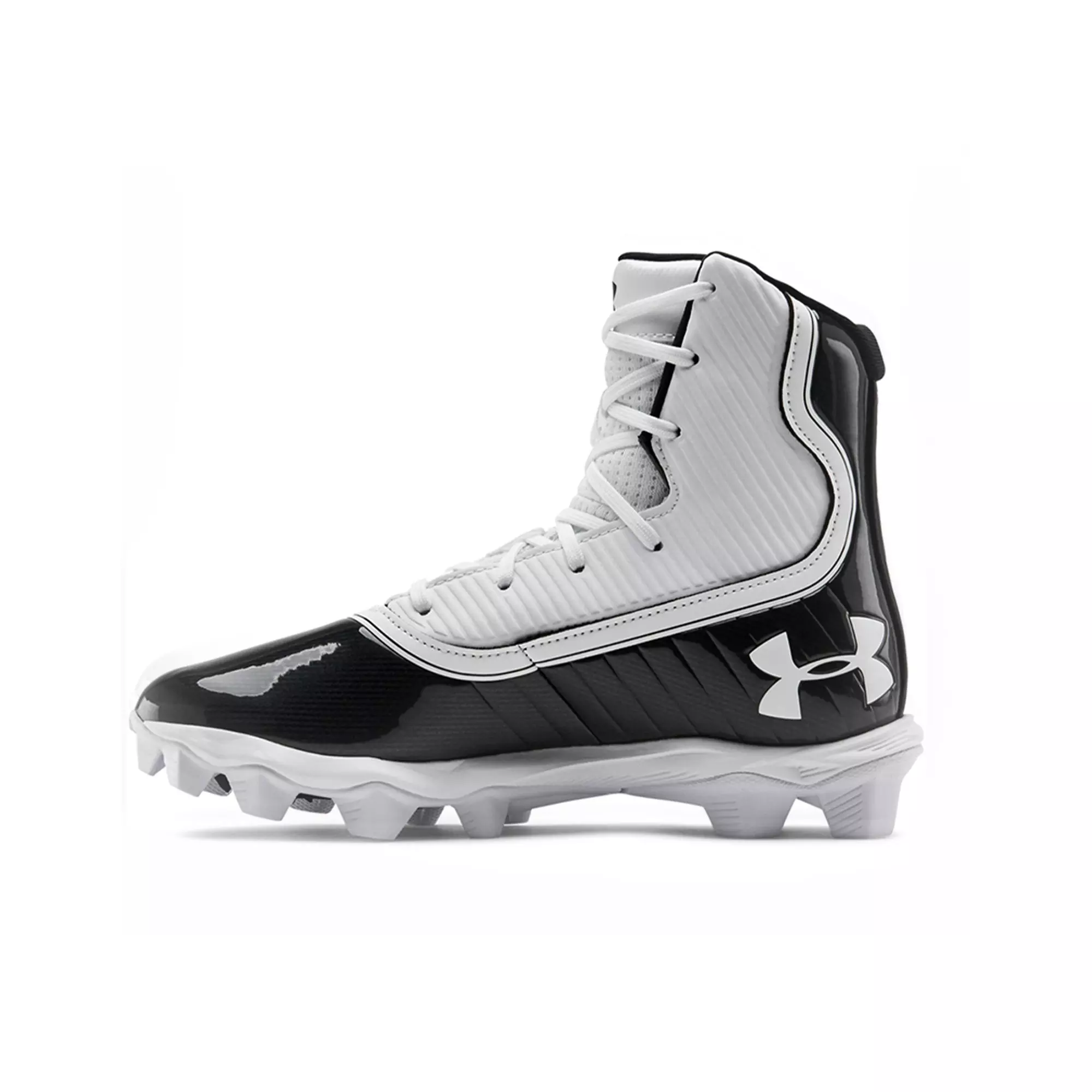Under Armour Highlight RM Jr "Black/White" Boys' Grade School Football Cleat - BLACK/WHITE