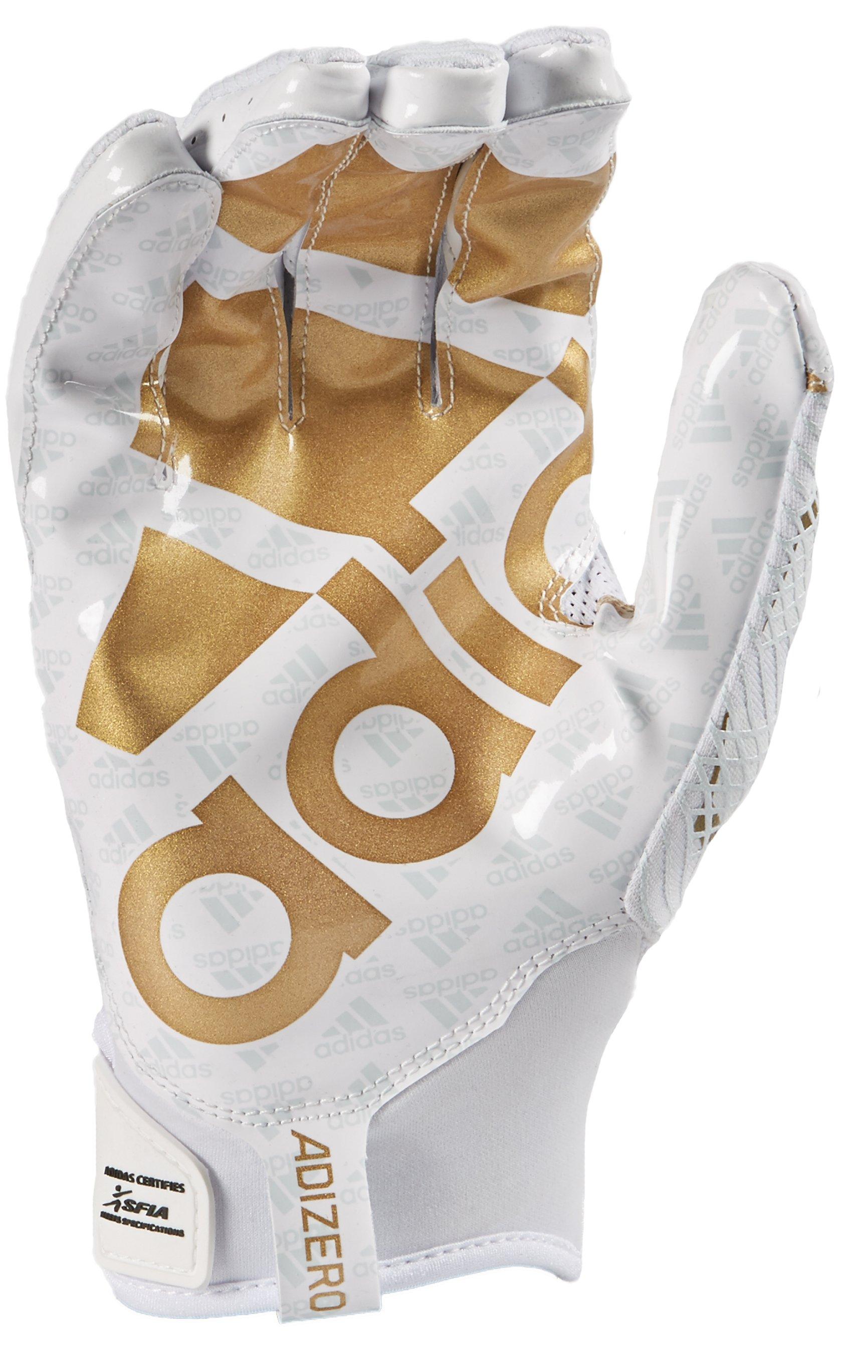 gold adidas football gloves