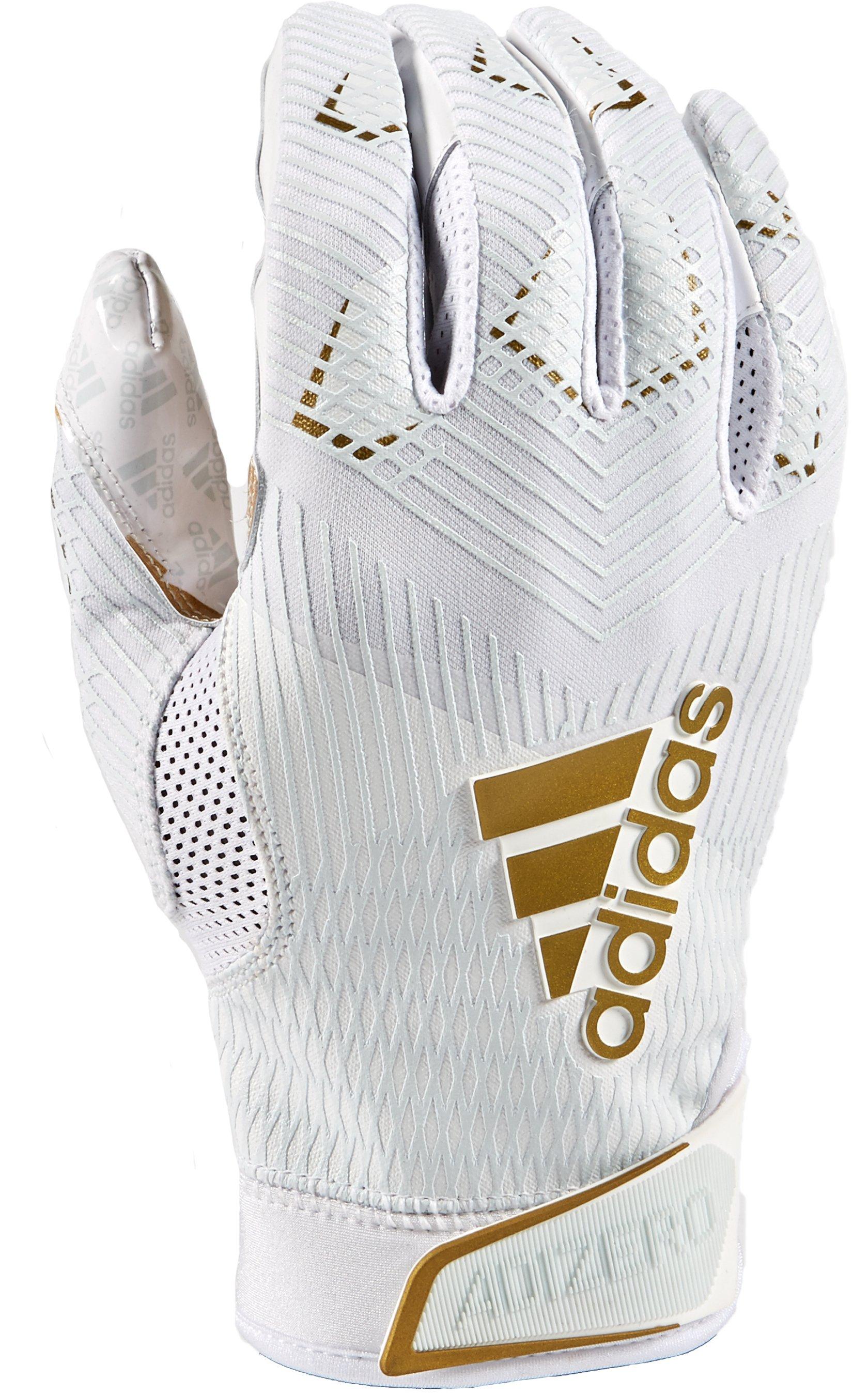 white and gold adidas gloves