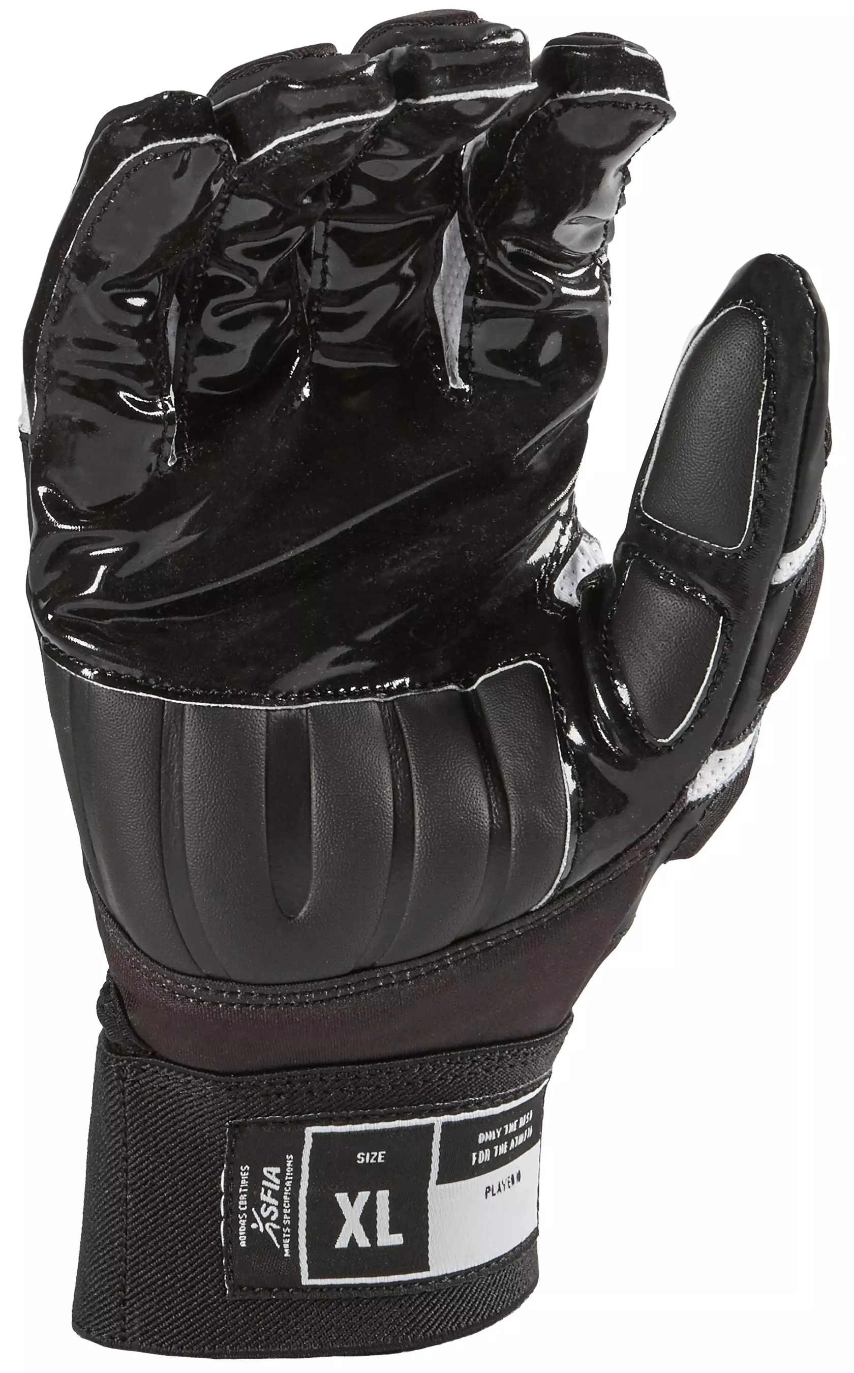 adidas Adult Freakmax 2.0 Lineman Gloves - BLACK/WHITE
