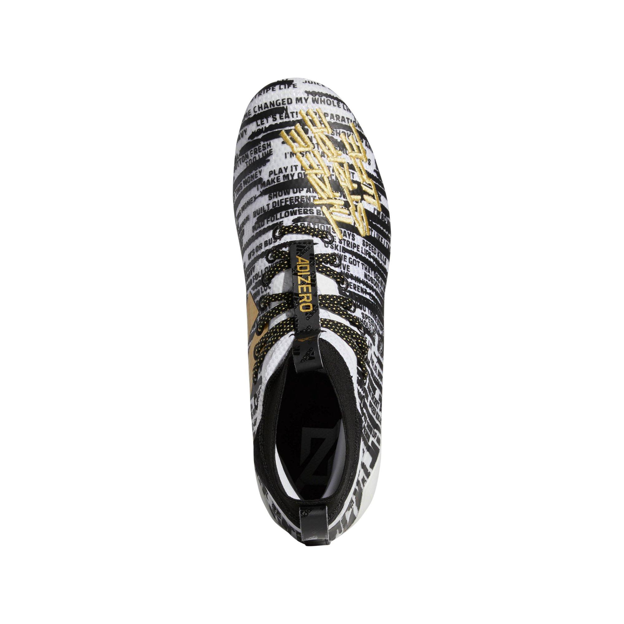 adizero 8.0 sk cleats white and gold