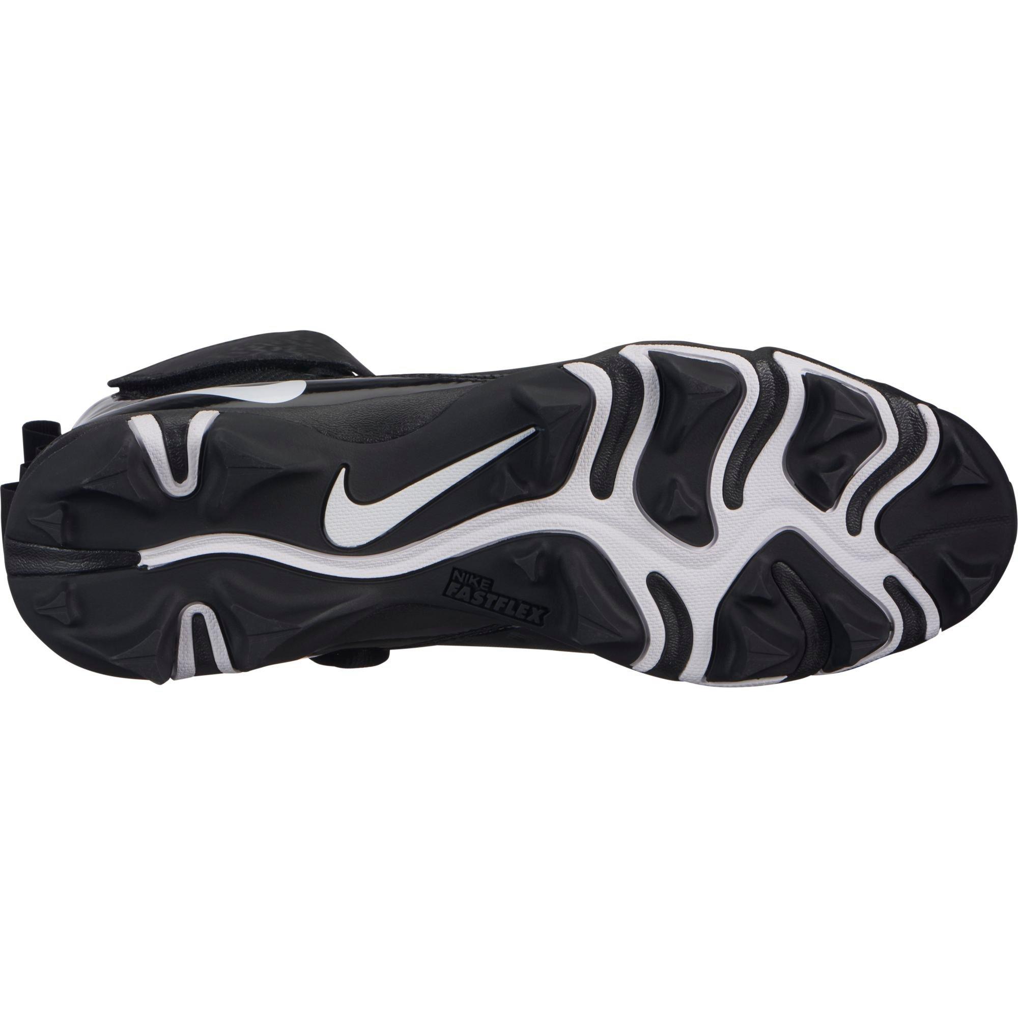 Nike Force Savage Shark 2 "Black/White" Men's Football Cleat - BLACK/WHITE Thumbnail View 2