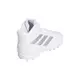 adidas Freak Mid MD "White/Silver" Grade School Boys' Football Cleat - WHITE/SILVER Thumbnail View 3