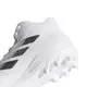 adidas Freak Mid MD "White/Silver" Grade School Boys' Football Cleat - WHITE/SILVER Thumbnail View 8