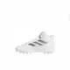adidas Freak Mid MD "White/Silver" Grade School Boys' Football Cleat - WHITE/SILVER Thumbnail View 2