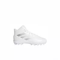 adidas Freak Mid MD "White/Silver" Grade School Boys' Football Cleat - WHITE/SILVER