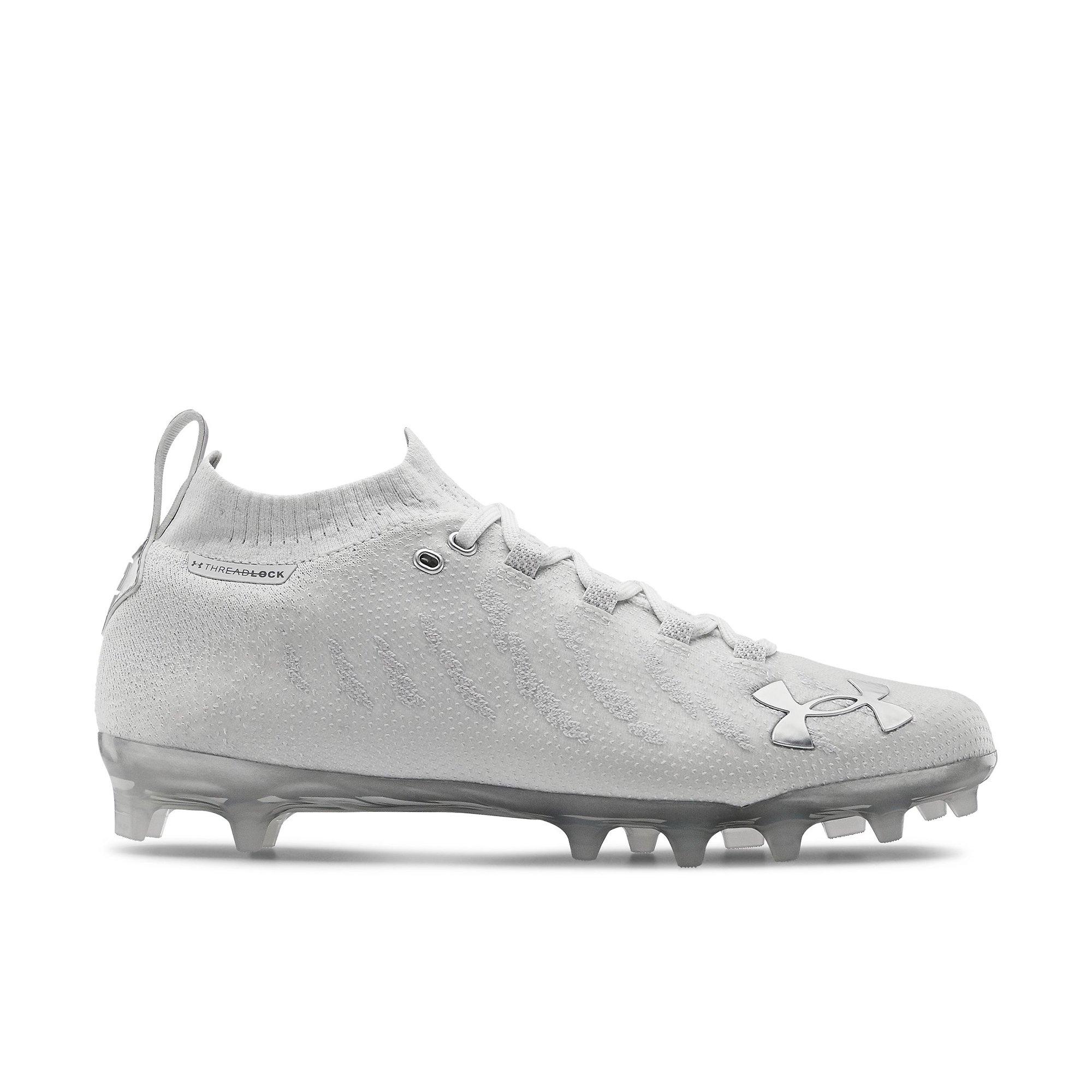 all white football cleats