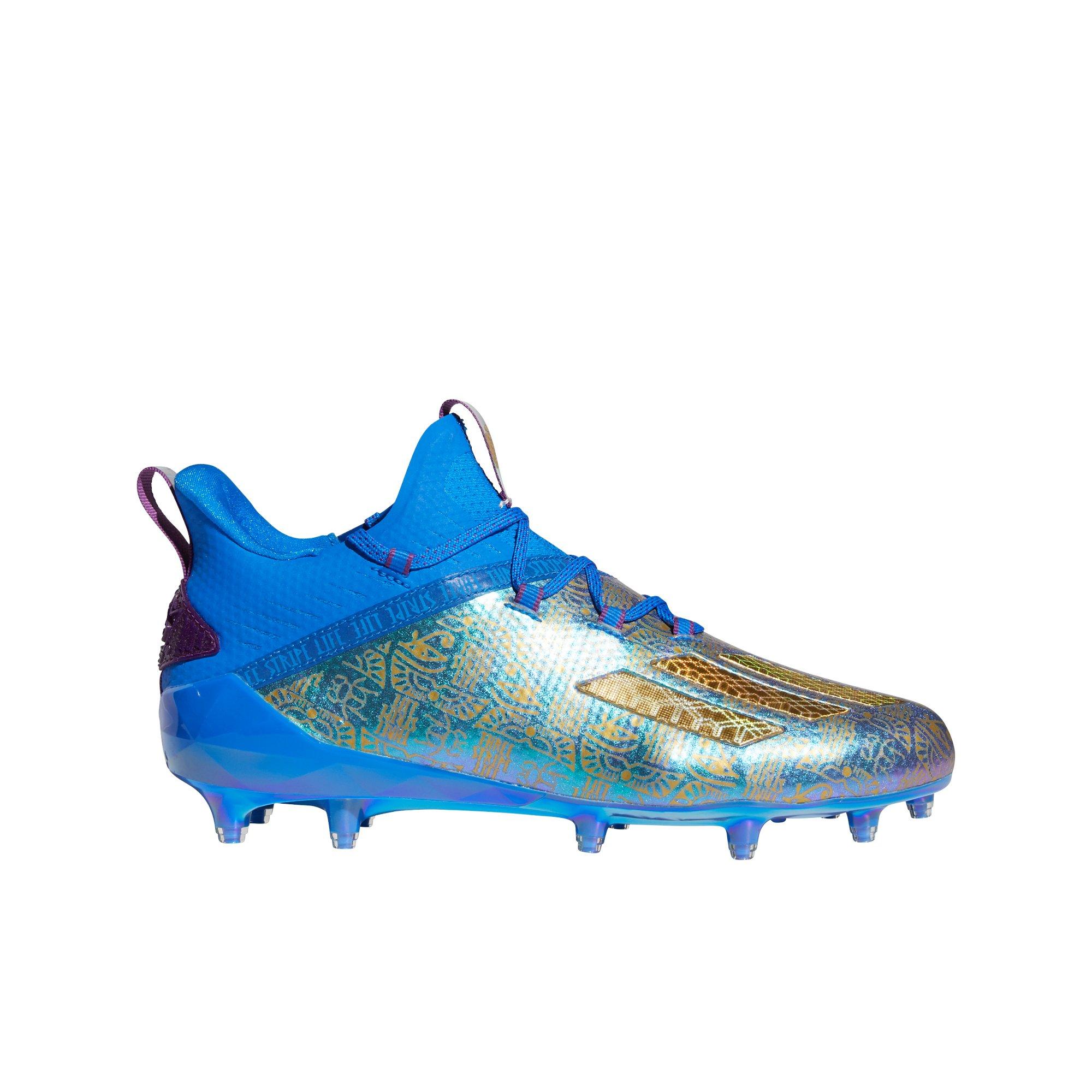 gold adizero football cleats