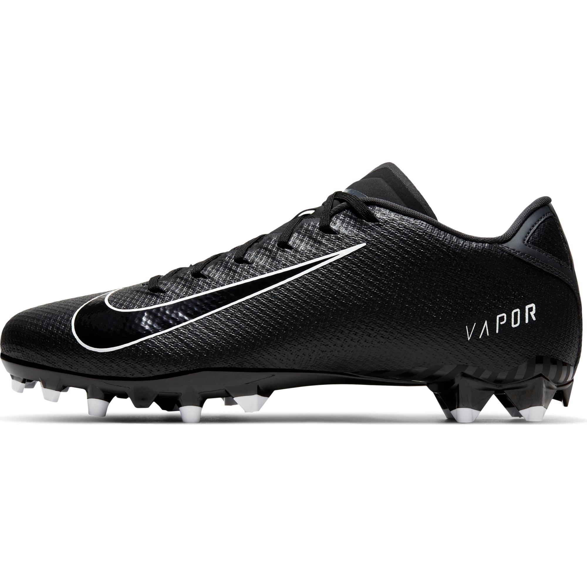 all black football cleats