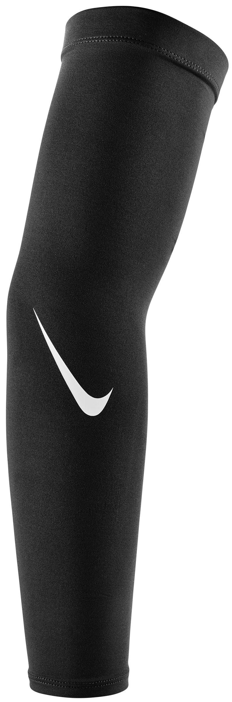 Nike Pro Circular Knit Compression Arm Sleeves Black/White - Yahoo